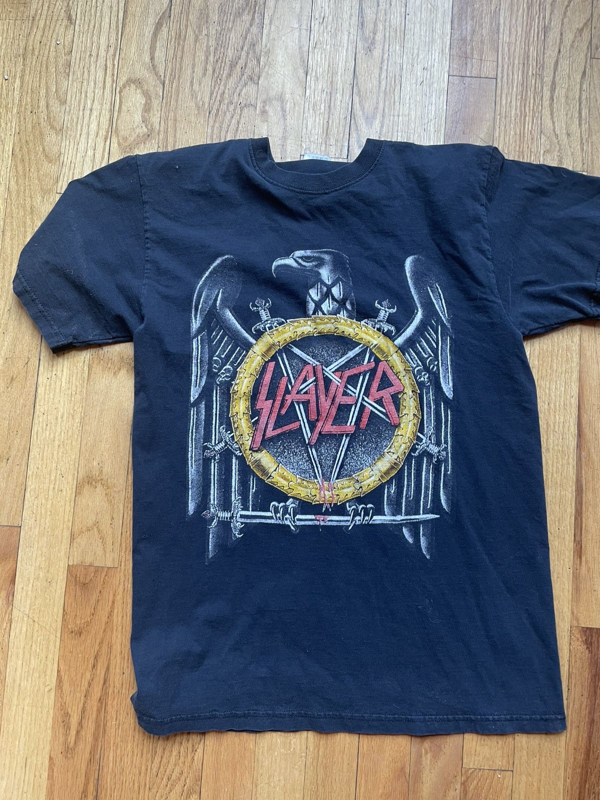 Slayer Vintage Faded Slayer T Shirt Size US M / EU 48-50 / 2 - 2 Thumbnail