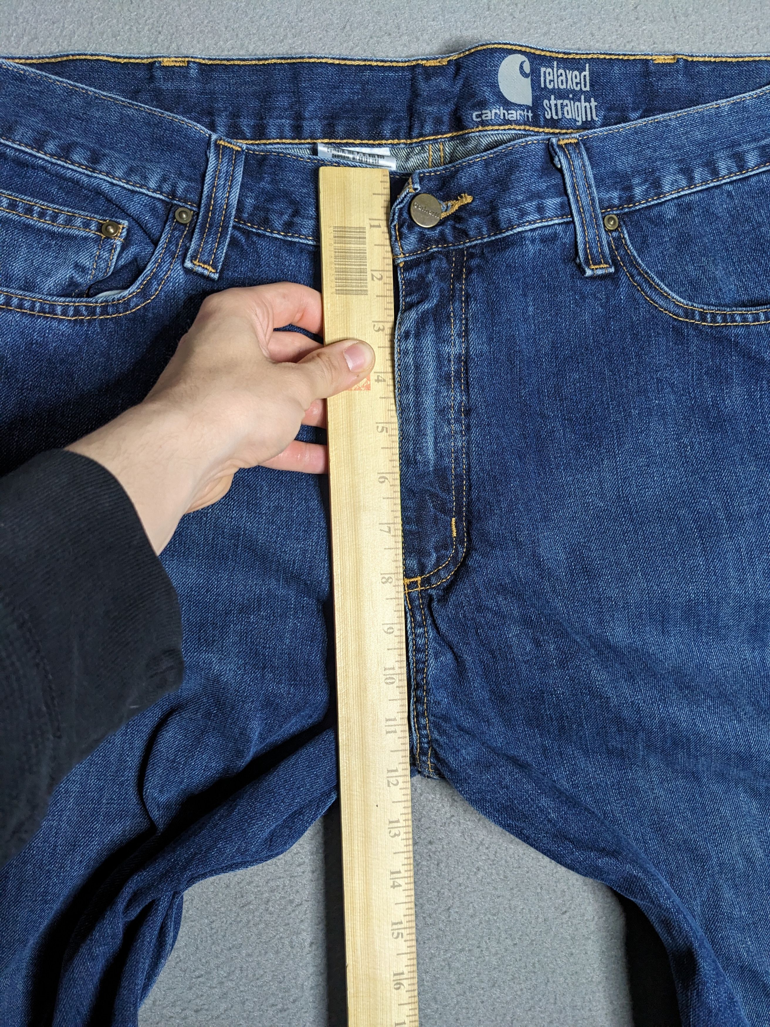 Carhartt Carhartt Relaxed Straight Jeans 38x35 Blue Denim B320 WTB Size US 38 / EU 54 - 14 Thumbnail