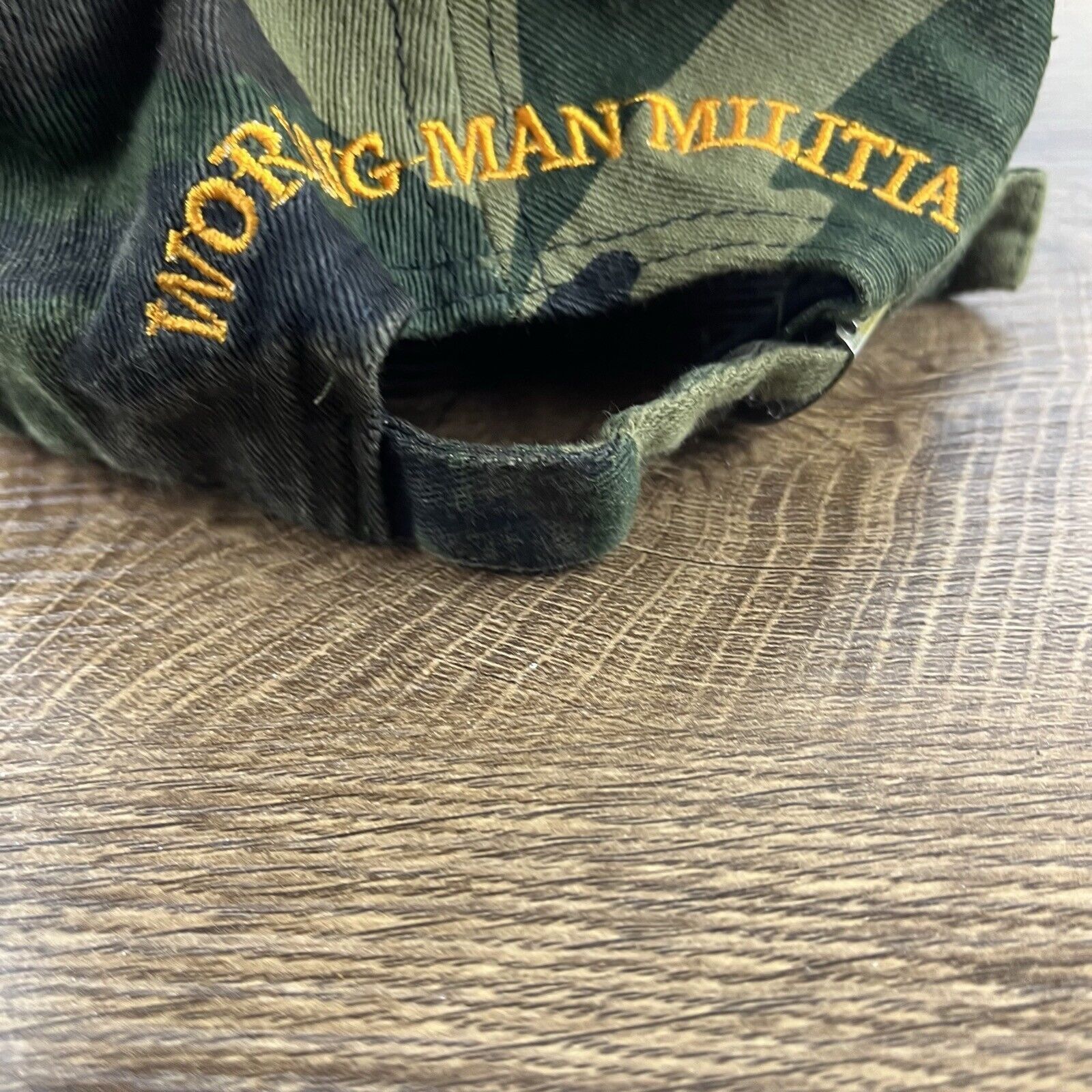 Other Working Man Militia Hat WMM Hat Green Camo Cap Adjustable Ca Size ONE SIZE - 9 Thumbnail