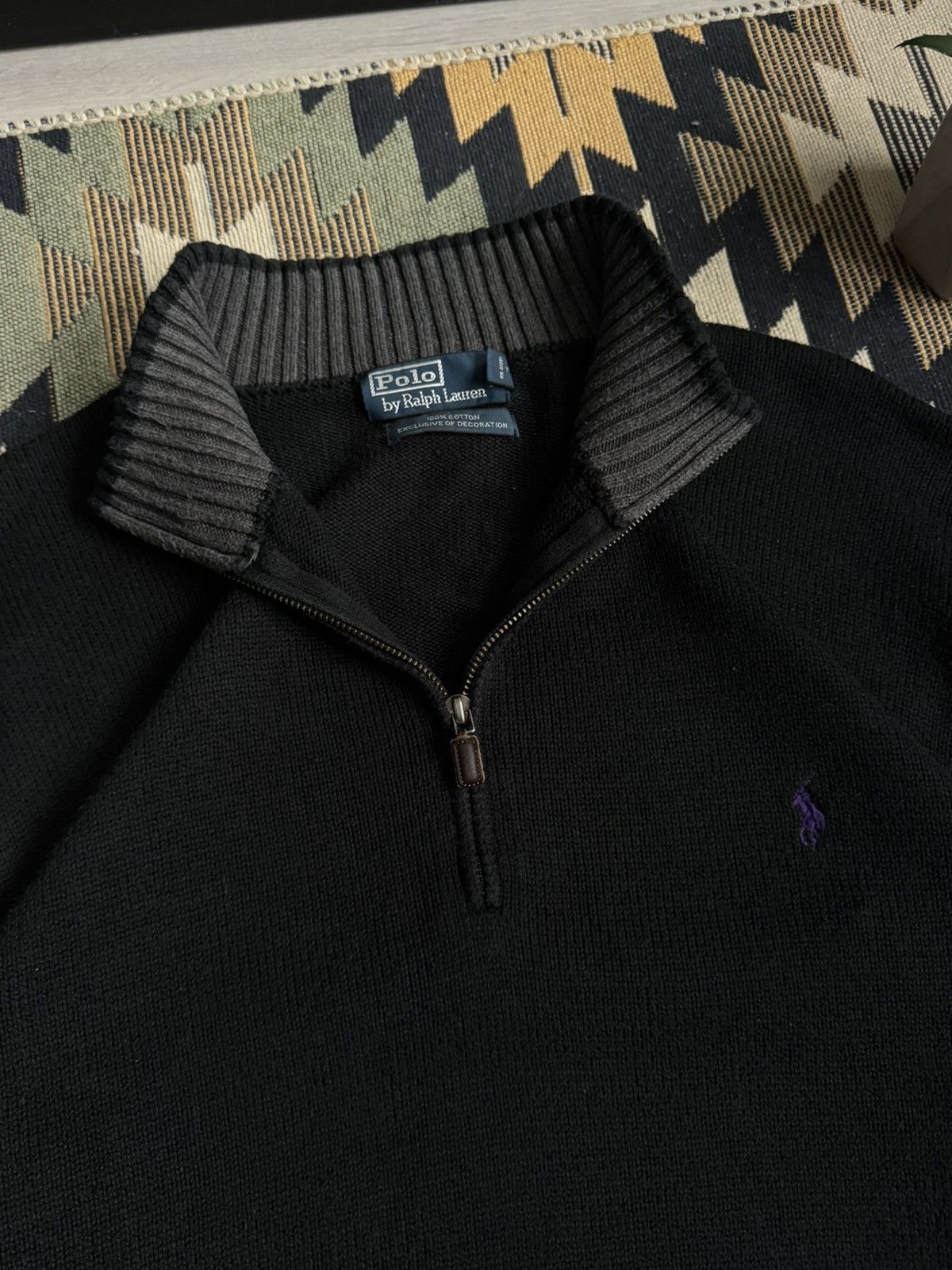 Polo Ralph Lauren Vintage 90’s Polo Ralph Lauren 1/3 Zip Sweater Size US XXL / EU 58 / 5 - 6 Thumbnail