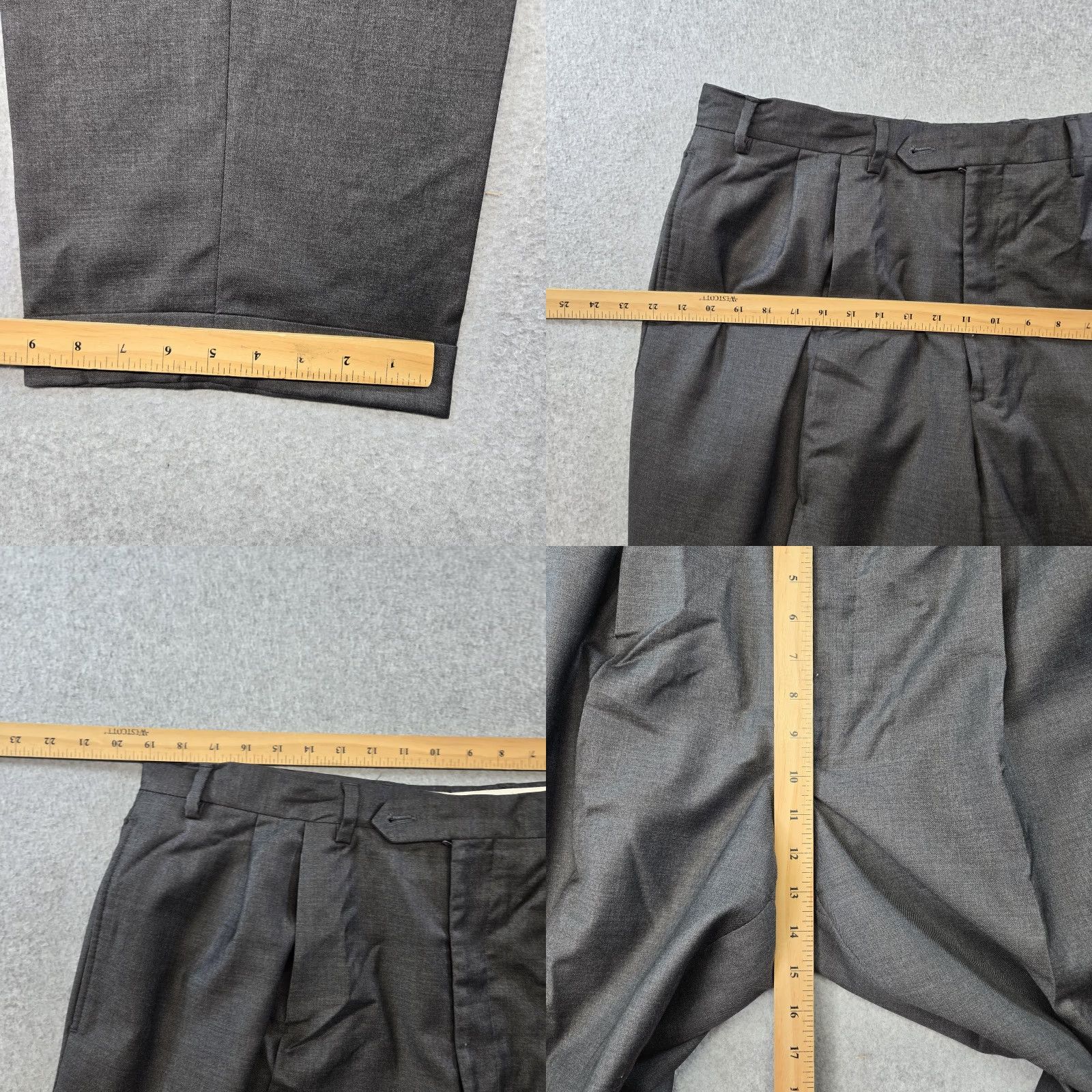 Ralph Lauren Lauren Ralph Lauren Pants Mens 34x30 Gray Dress Tweed Pleated Straight Pockets Size US 34 / EU 50 - 8 Thumbnail