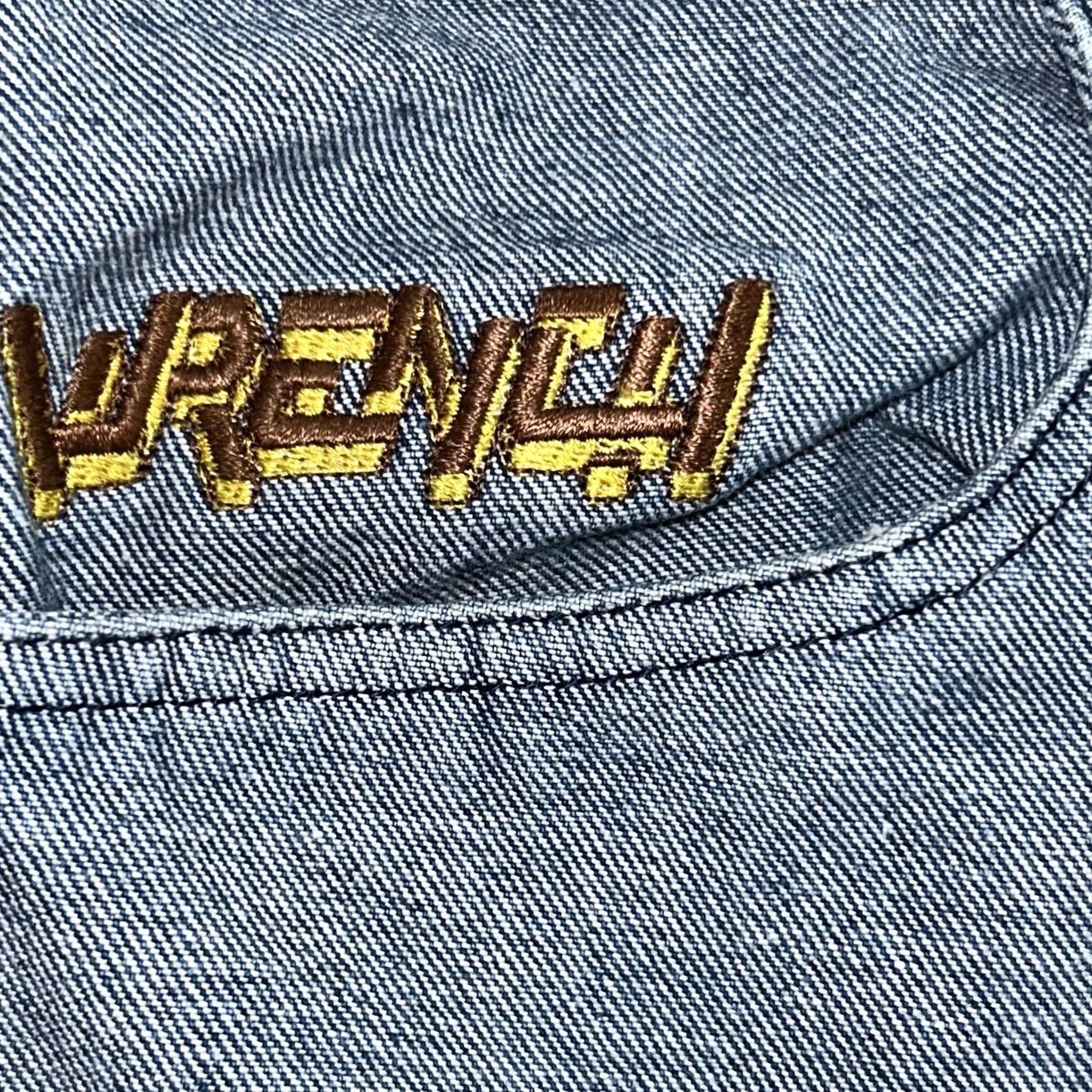 Denime VINTAGE Wrench Baggy Jeans Denim Blue 38x29 USA Made Men’s 38x29 Jeans Baggy Urban Skater 90s Mens Size US 38 / EU 54 - 6 Thumbnail