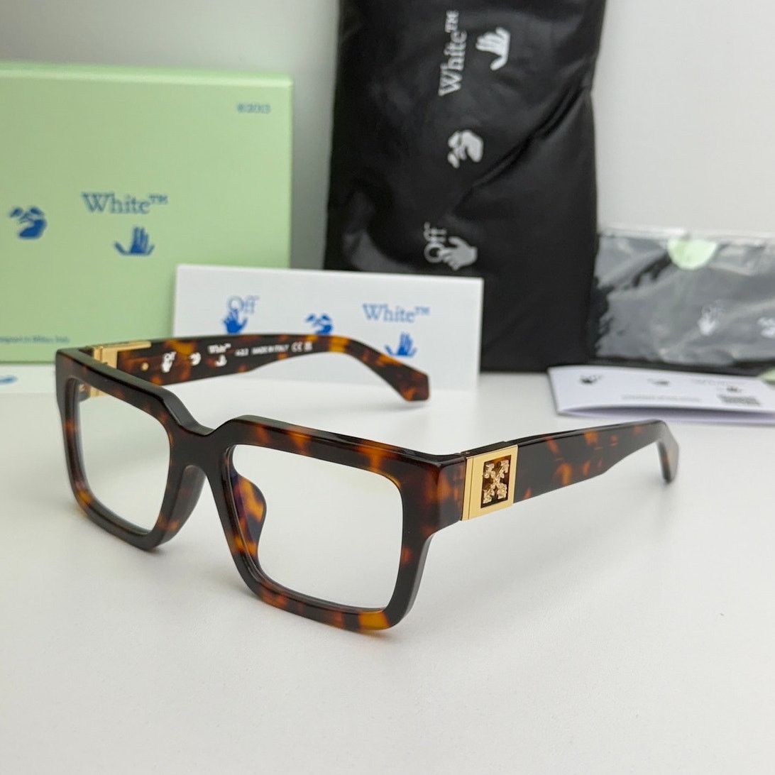 Off-White NEW Off White Style 15 Brown Bluelight Eyeglasses Frames Size ONE SIZE - 1 Thumbnail