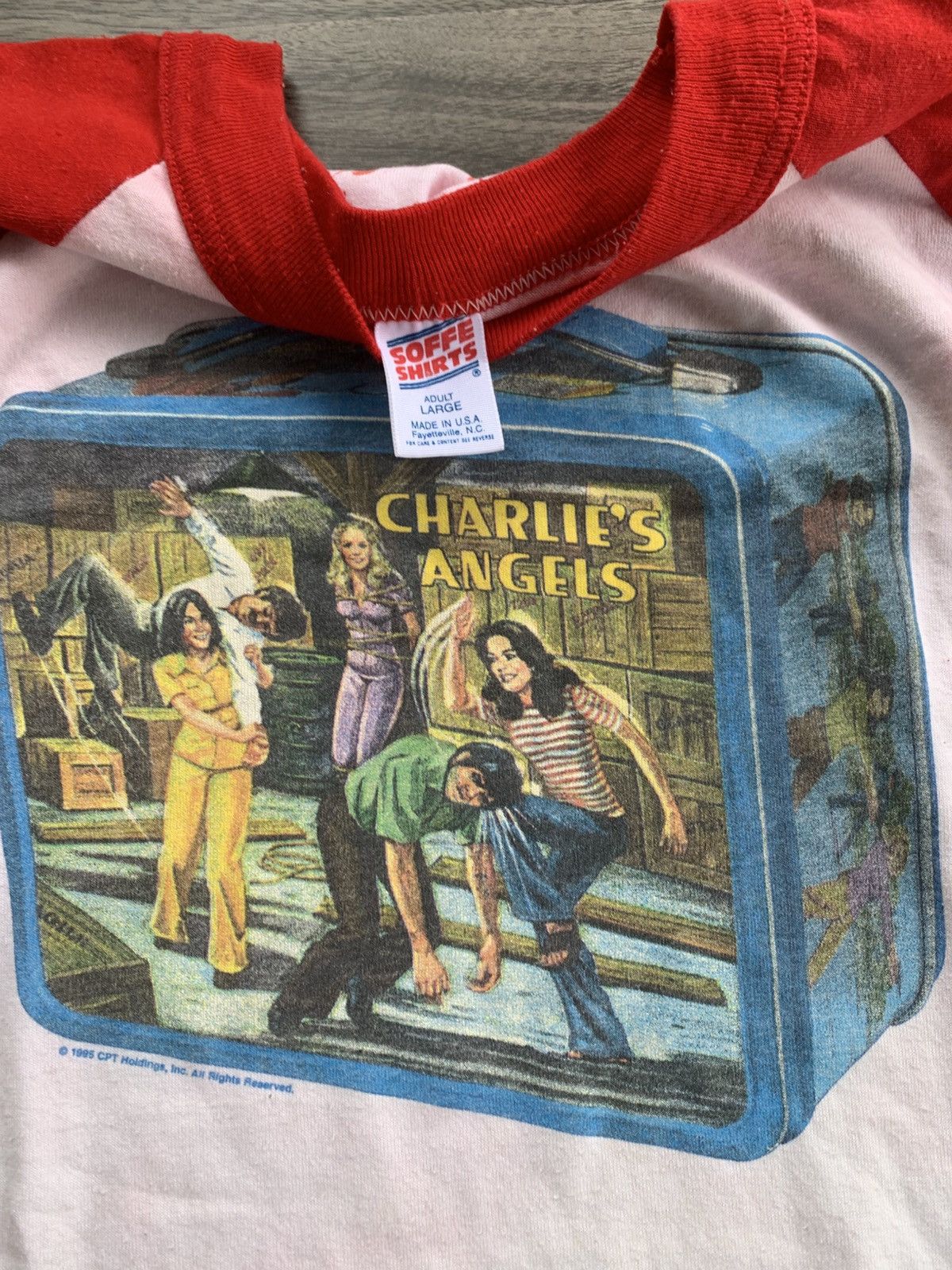 Vintage Rare Vintage Raglan Charlies Angels 1995 Size US L / EU 52-54 / 3 - 8 Thumbnail