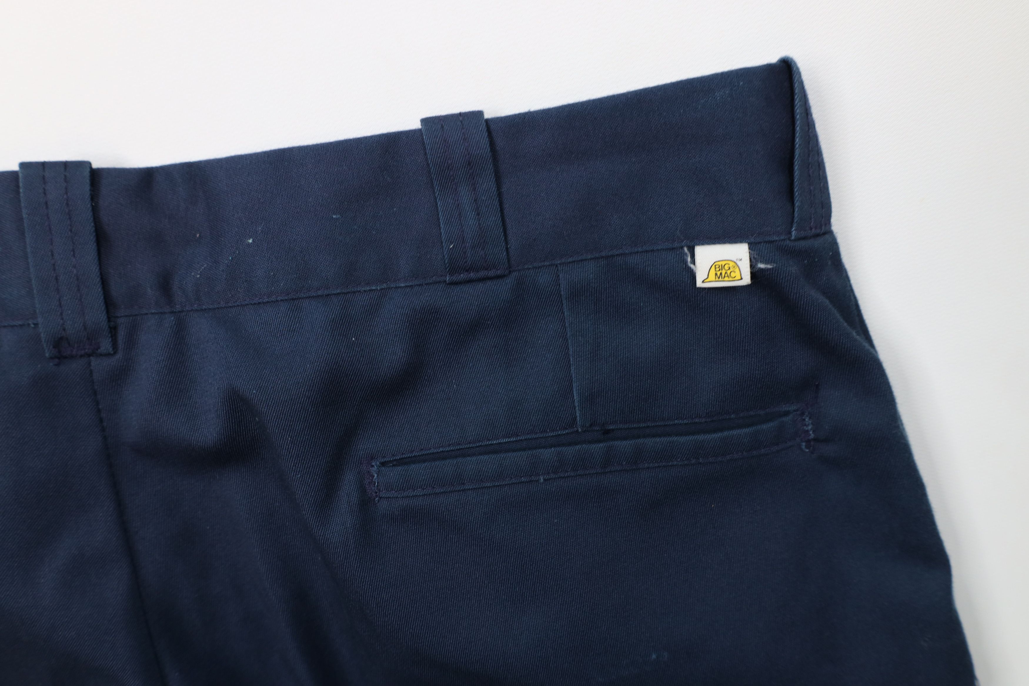 Big Mac Vintage 70s Big Mac Workwear Wide Leg Chino Pants Blue USA Size US 36 / EU 52 - 14 Thumbnail