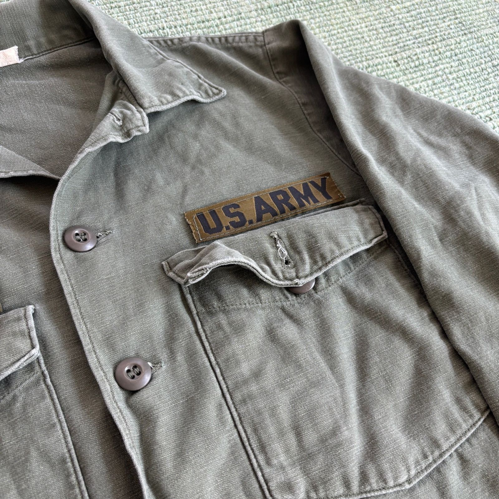 Vintage Vintage 60s All Cotton OG-107 Army Fatigue Shirt Nameplate Size US M / EU 48-50 / 2 - 4 Thumbnail