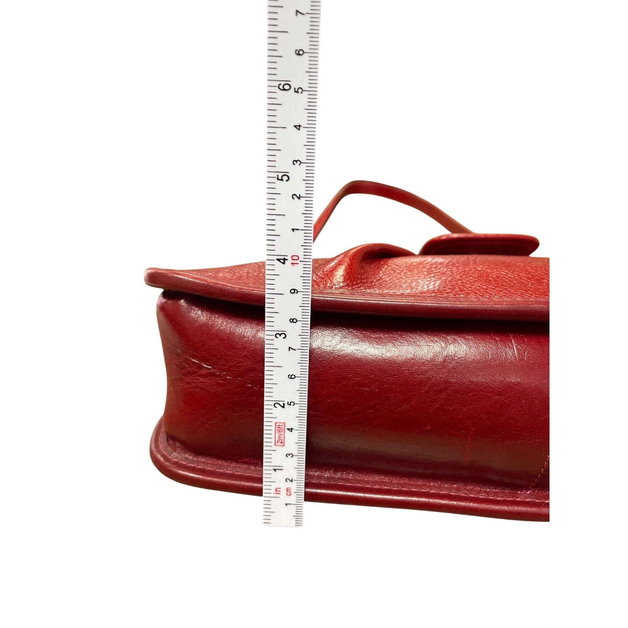 Brighton Brighton womans red leather pebbled shoulder handbag style A Size ONE SIZE - 14 Thumbnail