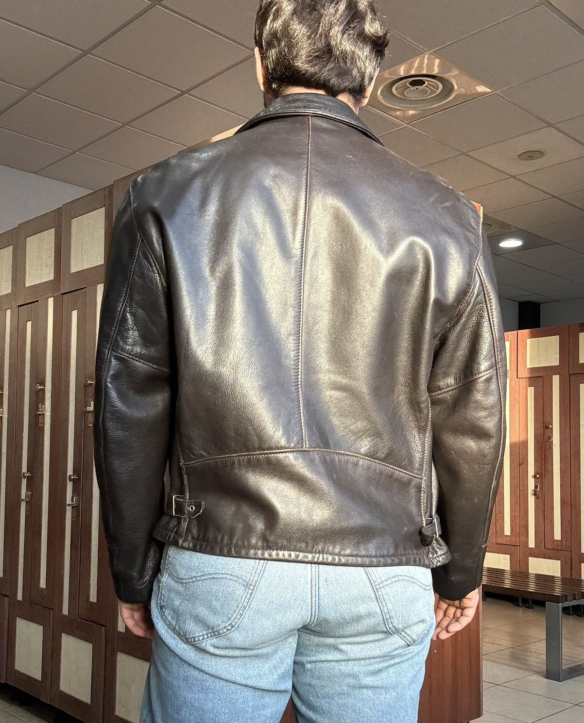 Schott Schott 544 deep brown cowhide leather jacket size 48 Usa Size US XXL / EU 58 / 5 - 3 Thumbnail
