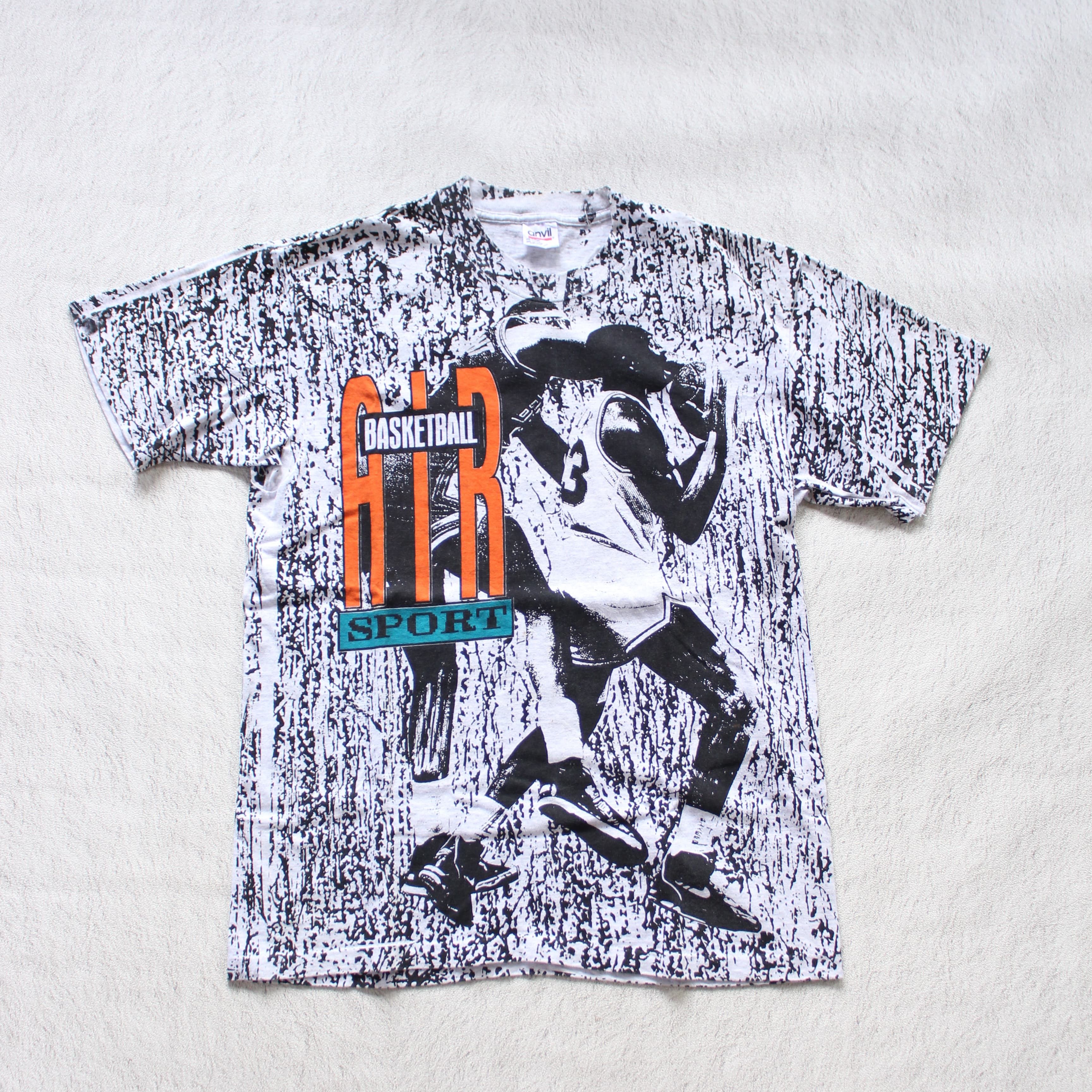 Anvil Vintage Anvil Michael Jordan AOP T-Shirt Size US L / EU 52-54 / 3 - 1 Thumbnail