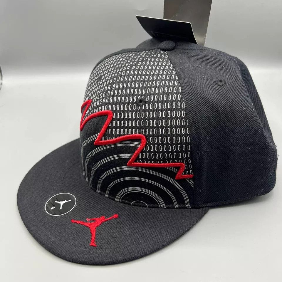Jordan Brand Air Jordan Hat Men 8 Black AF1 Jumpman Fitted Cap New Size ONE SIZE - 2 Thumbnail