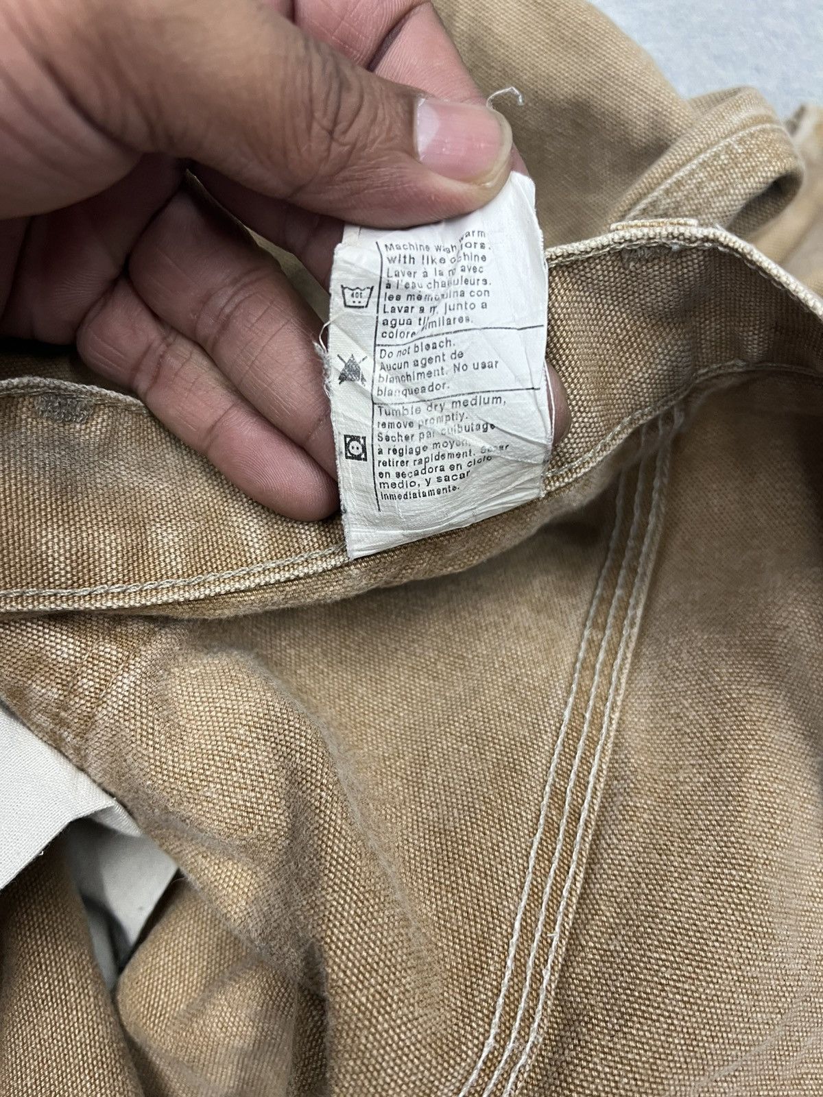 Carhartt × Vintage Vintage Carhartt Double Knee Carpenter Pant Faded Distressed Size US 34 / EU 50 - 11 Thumbnail