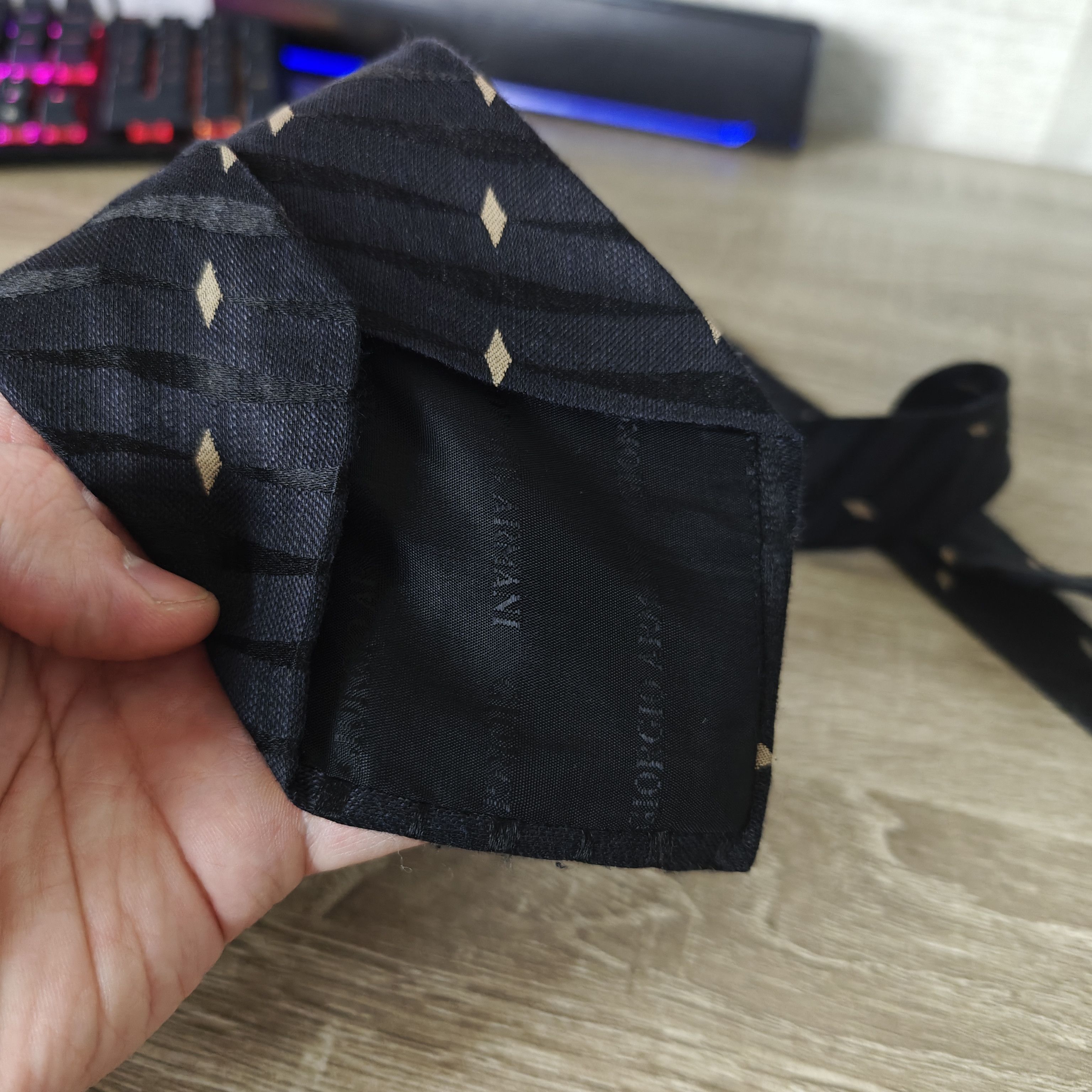 Armani Giorgio Armani Cravatte Vtg Tie Size ONE SIZE - 5 Thumbnail