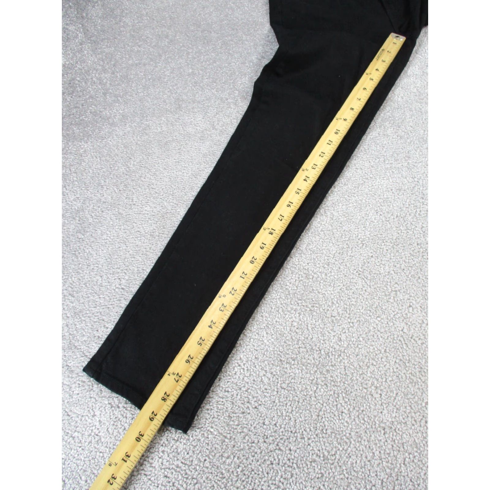 Paige PAIGE Women's Skinny Jeans 29 Skyline Ankle Peg Black Denim Charcoal Wash Size 29" - 4 Thumbnail