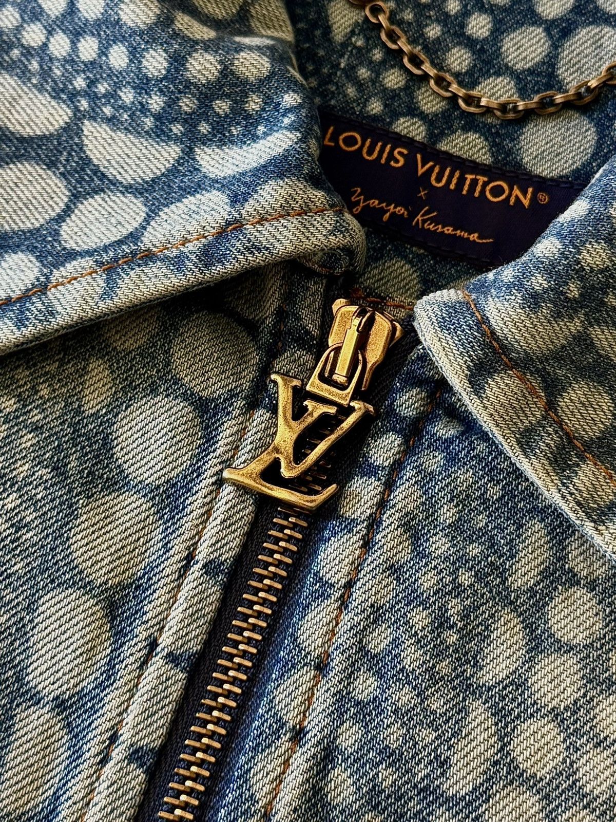 Louis Vuitton × Yayoi Kusama Louis Vuitton - Yayoi Kusama - Pumpkin - Denim Jacket Size US M / EU 48-50 / 2 - 6 Thumbnail