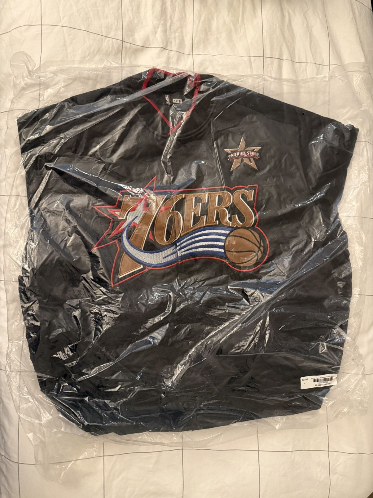 Kith Kith for NBA All-Star Philadelphia 76ers Bomber Black Large Size US L / EU 52-54 / 3 - 9 Thumbnail