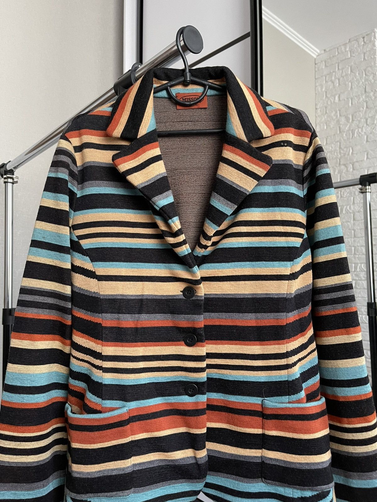 Missoni Missoni Italy Women Wool Jacket Size XL / US 12-14 / IT 48-50 - 5 Thumbnail