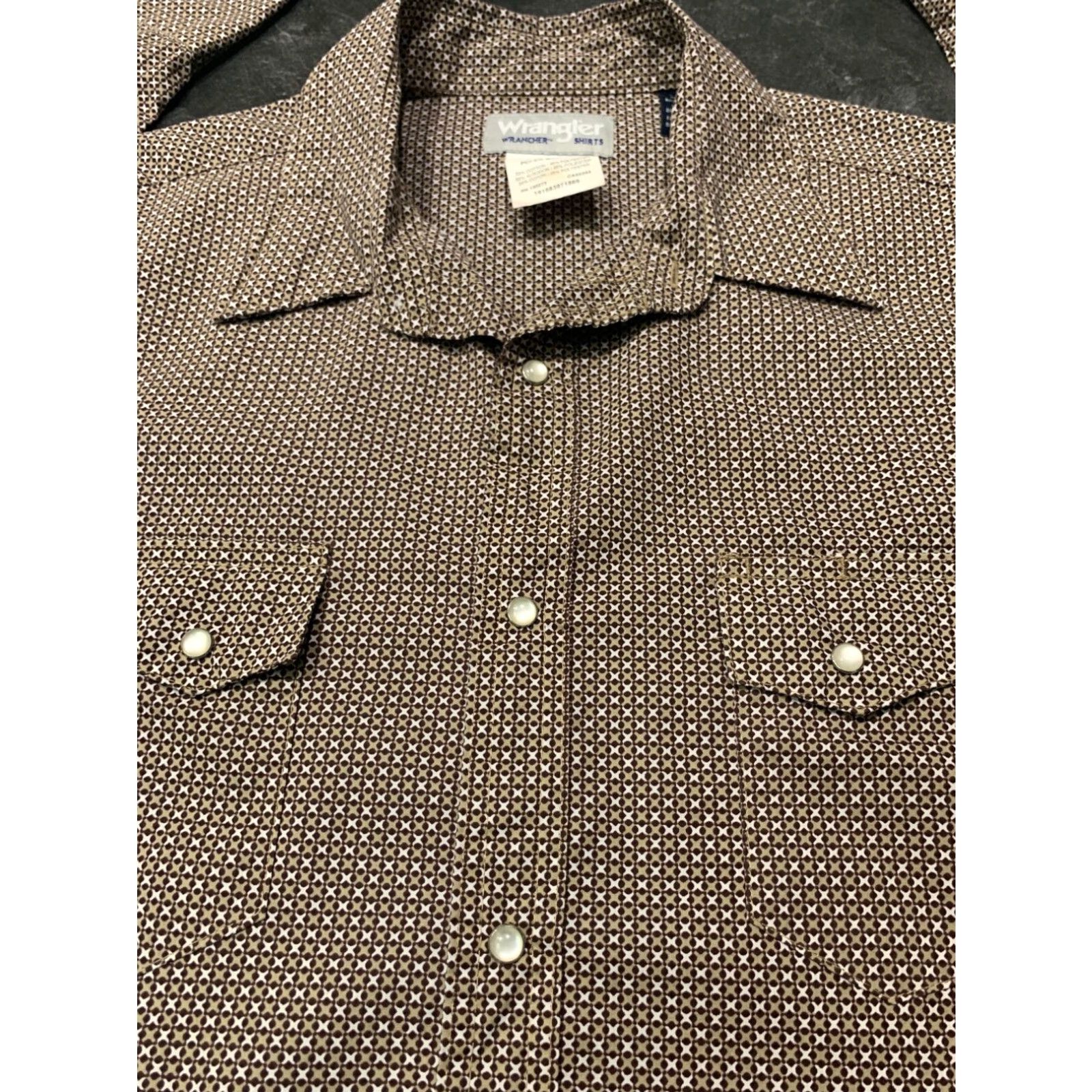 Wrangler Wrangler Western Plaid Button-Up Shirt Men's Long Sleeve Large Multicolor Size US L / EU 52-54 / 3 - 3 Thumbnail