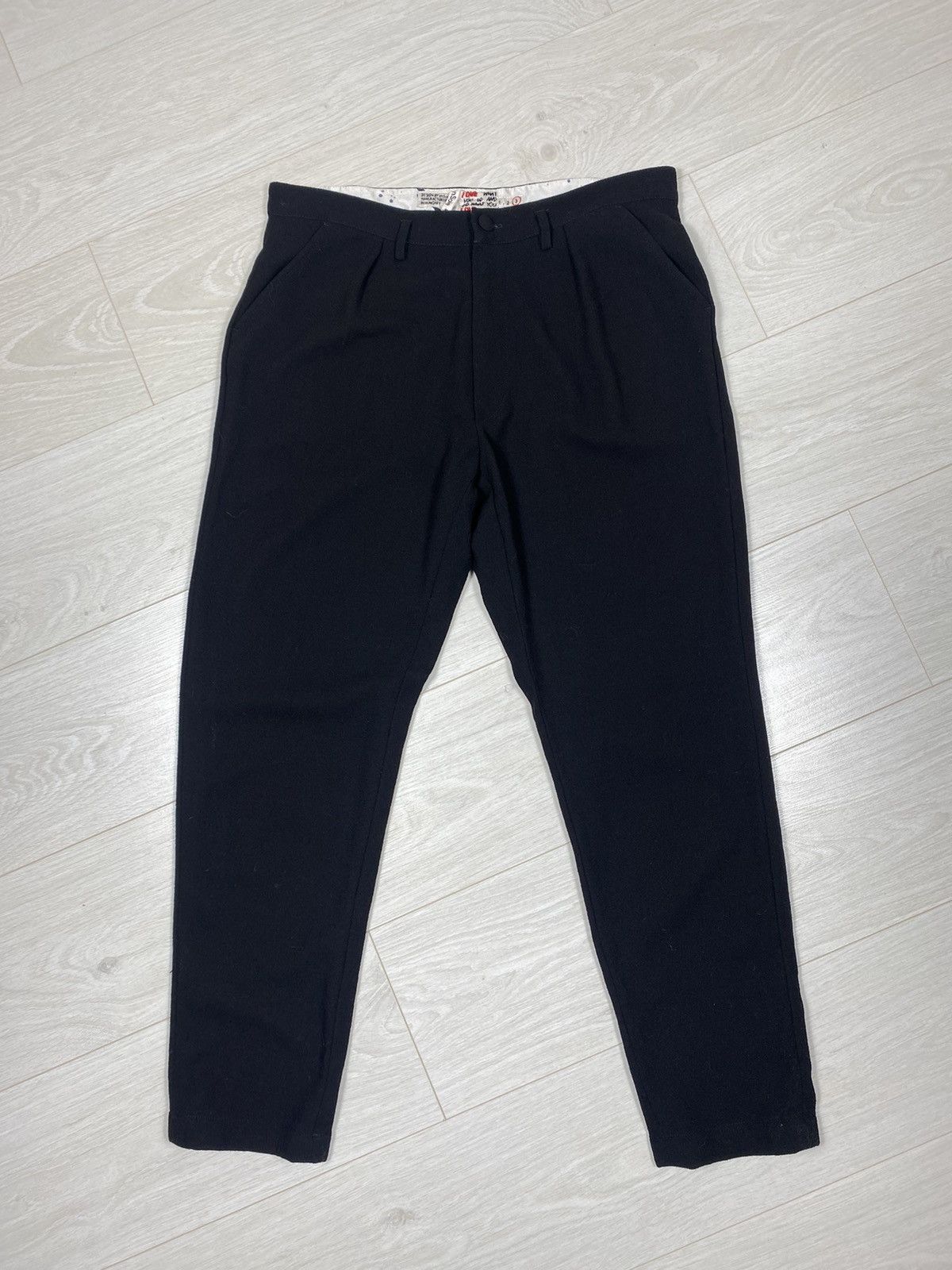 Designer En Soie Pants Wool Size 28" / US 6 / IT 42 - 2 Thumbnail