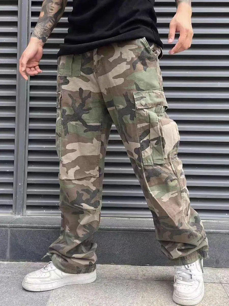 Japanese Brand × Vintage Camouflage Vintage Straight Leg Casual Pants C Size US 28 / EU 44 - 2 Thumbnail