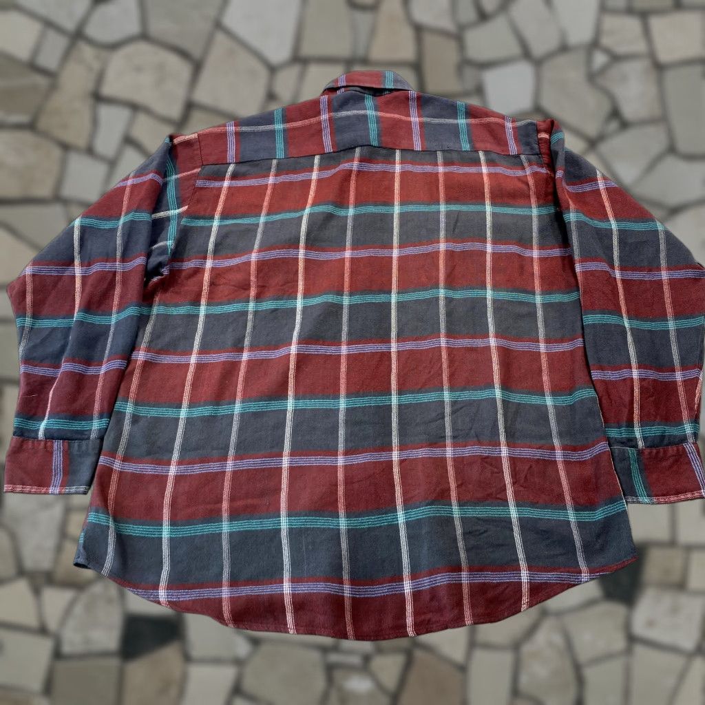 Vintage VINTAGE Saugatuck Shirt Mens Large Red Green Plaid Flannel Button Up Acrylic Size US L / EU 52-54 / 3 - 1 Thumbnail