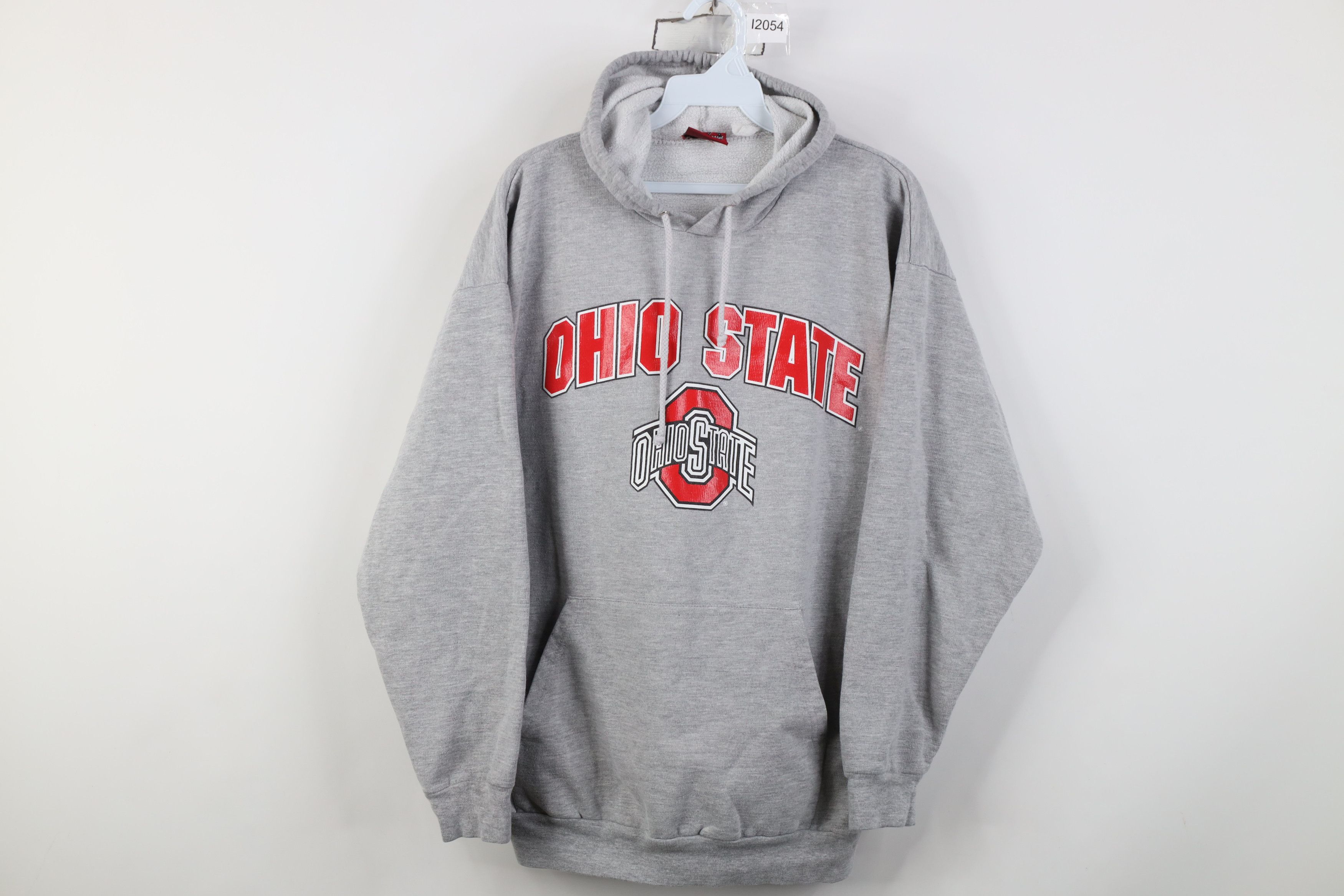 Vintage Vintage 90s Ohio State University Hoodie Sweatshirt Gray Size XL / US 12-14 / IT 48-50 - 1 Thumbnail