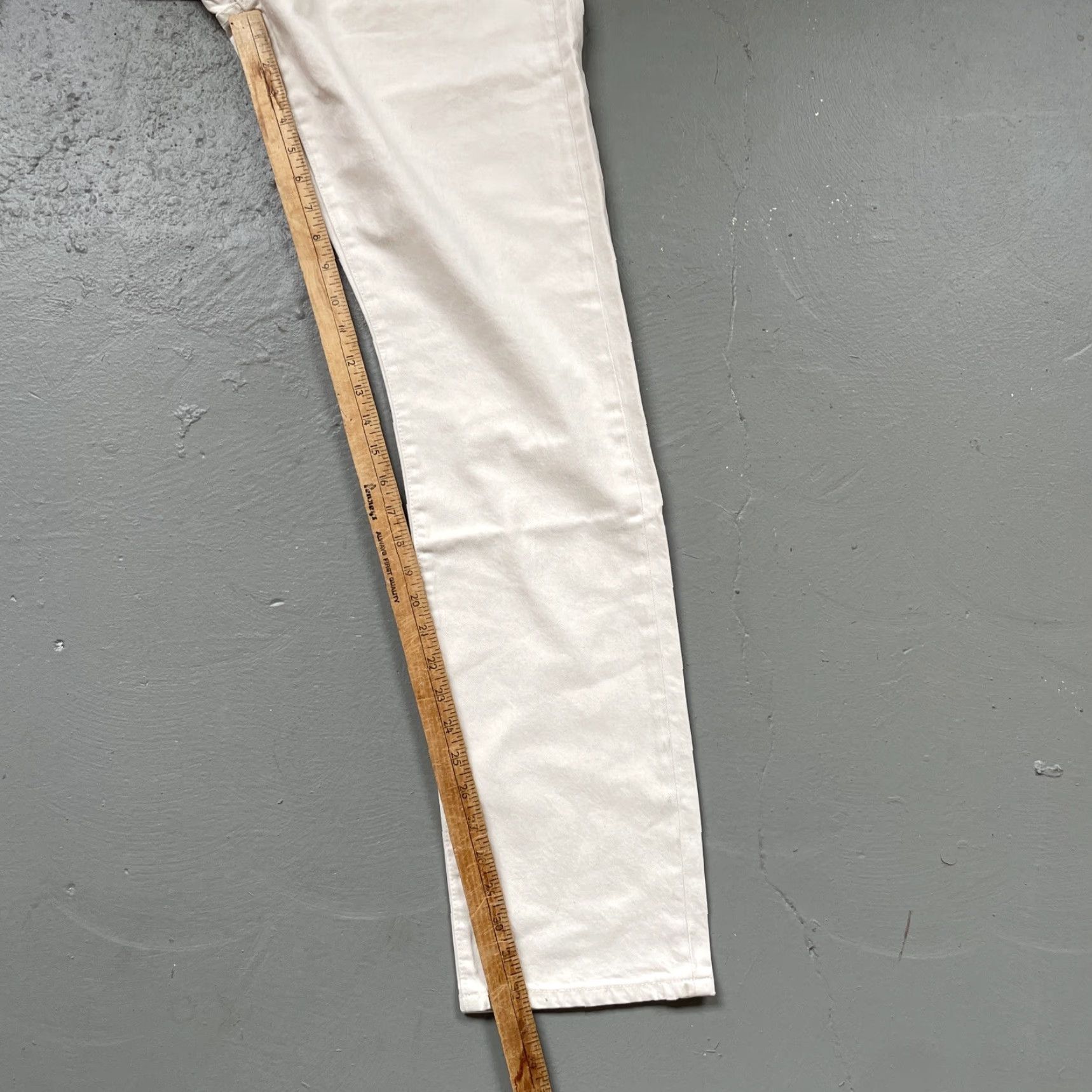 Vintage VINTAGE Stussy Jeans Denim Slim 5-Pocket Skate 1990s-Y2K Made in Usa NWT Size 36 Mens Jeans Unbleached White USA 90s Size US 36 / EU 52 - 5 Thumbnail