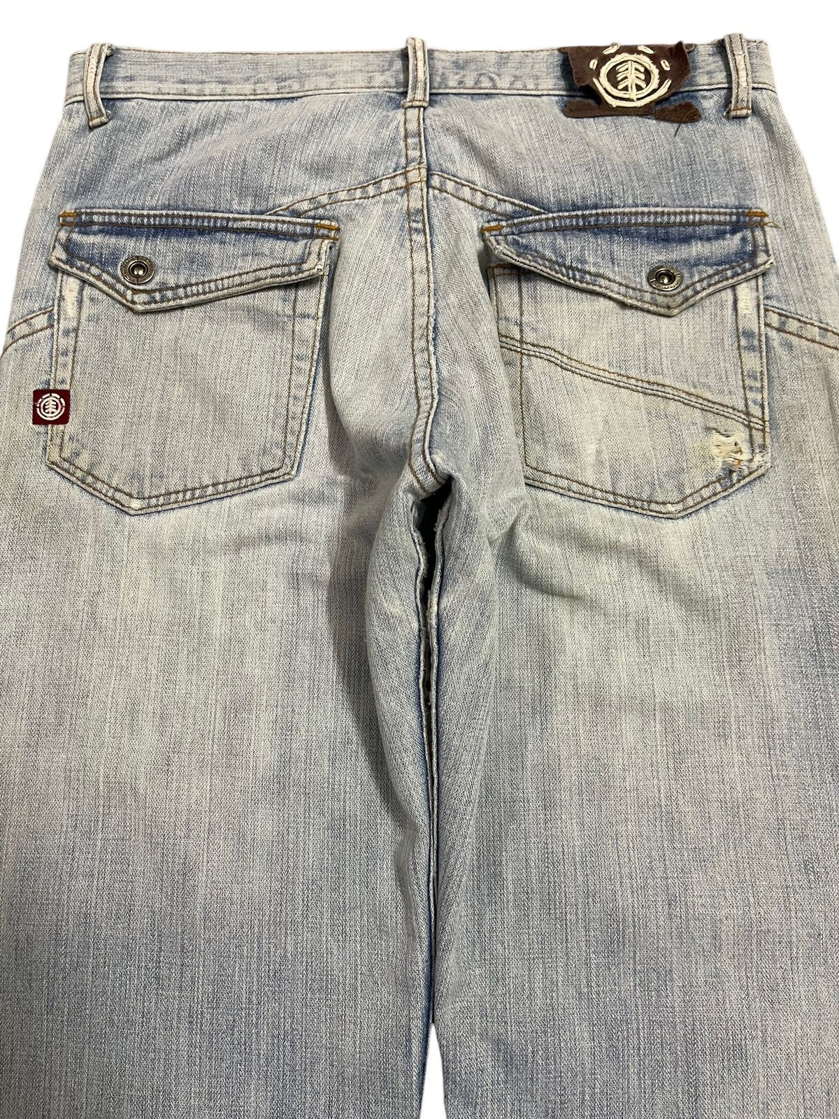 Element Vintage Element Blue Bleached Style Distressed Loose Jeans Size US 32 / EU 48 - 5 Thumbnail