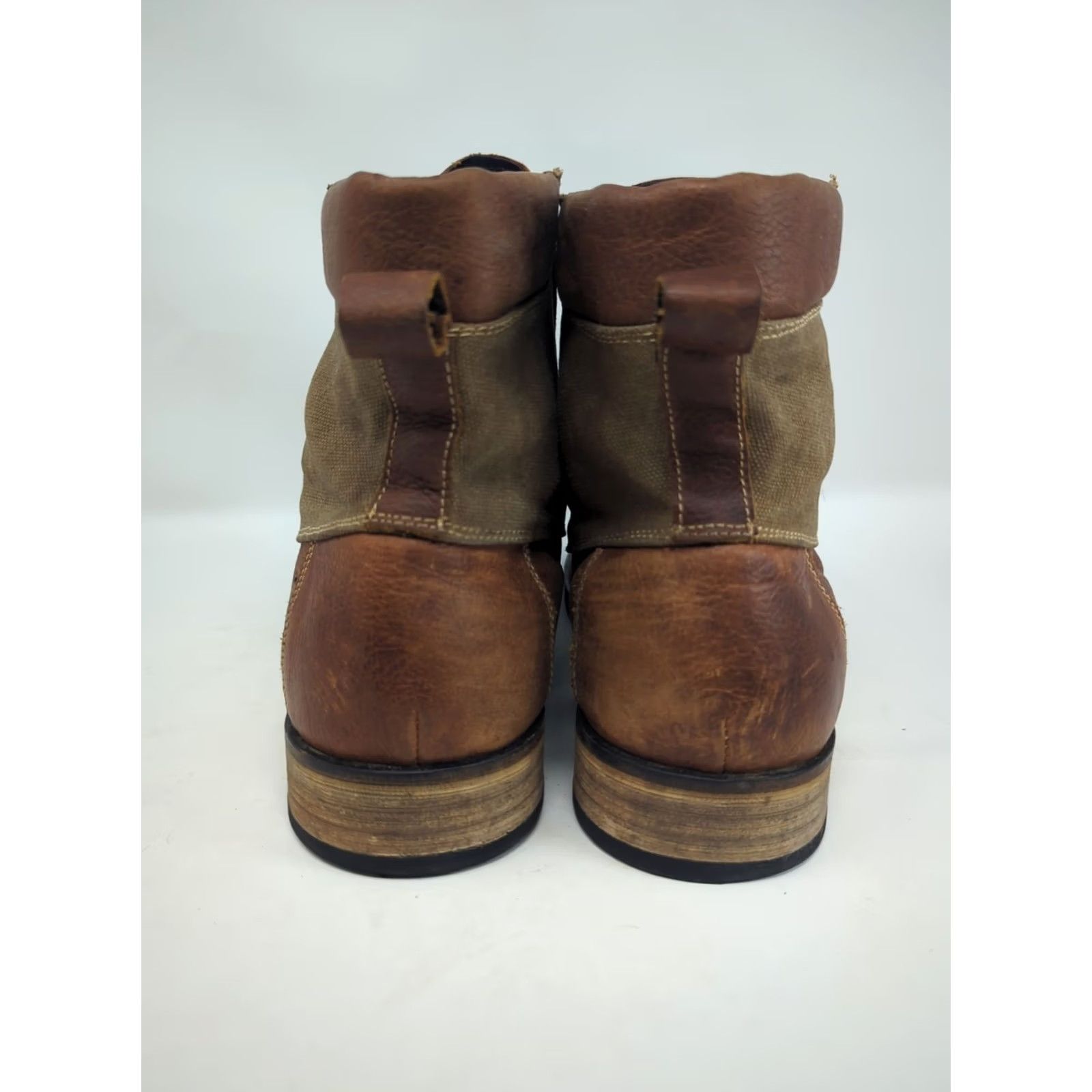 Vintage Aston Grey Canyon Boots Mens 10.5 Chukka Ankle Leather Brown Tobacco Canvas Leather Boots Casual Mens Size 10.5 US Boots Brown Leather Canyon Size US 11 / EU 44 - 5 Thumbnail