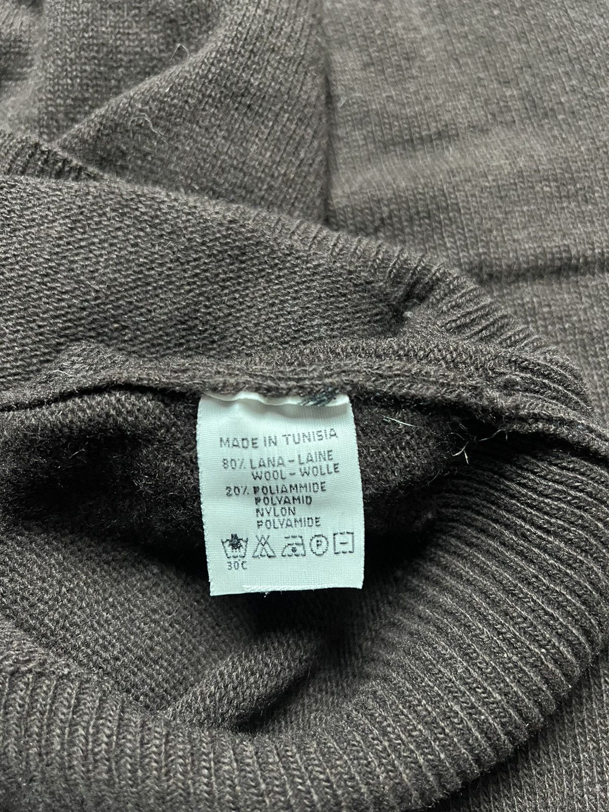 Boggi Vintage Boggi Faded 1/4 Zip Old Money Wool Knit Sweater Size US L / EU 52-54 / 3 - 8 Thumbnail