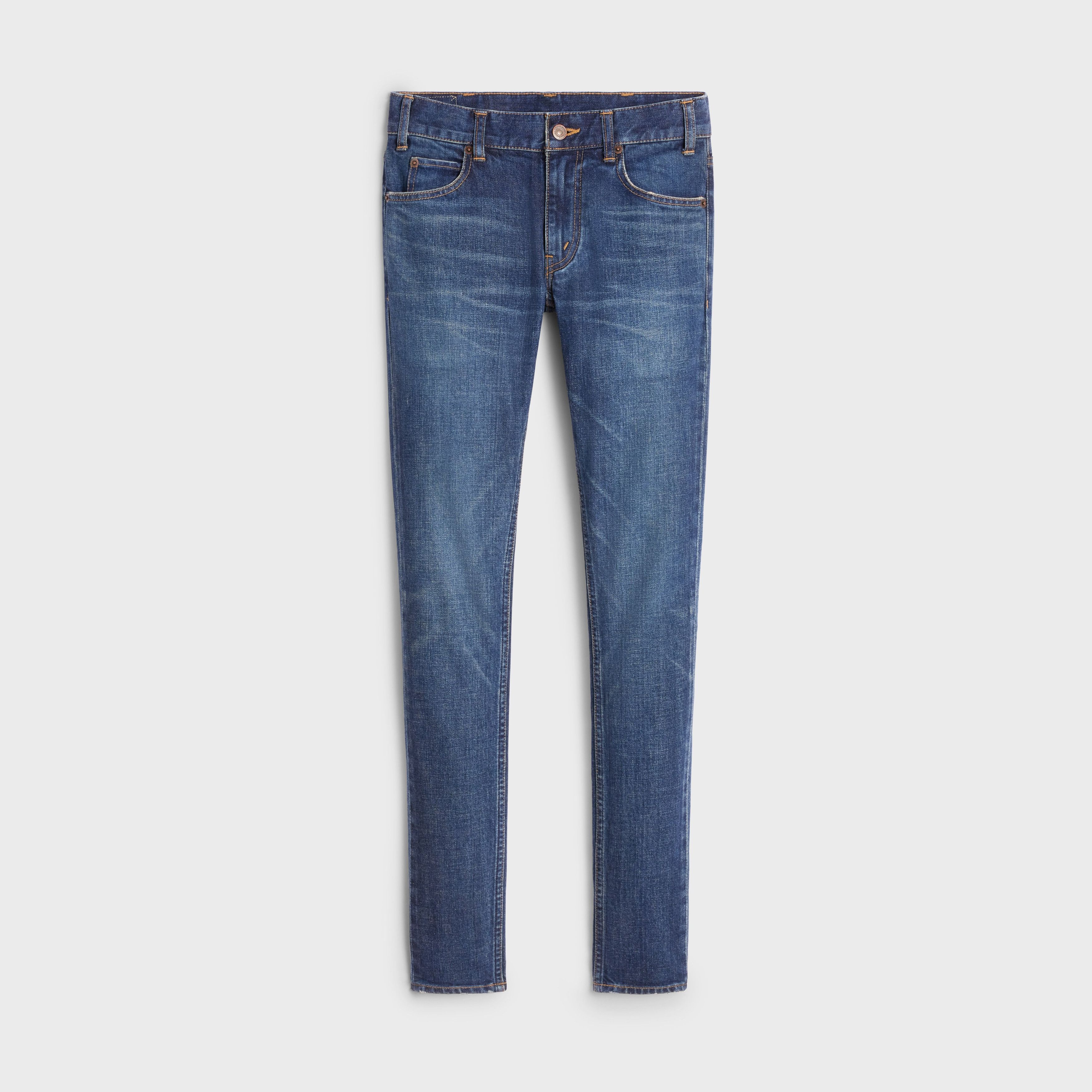 Celine o1w1db10125 2N962067S Skinny Jeans in Blue Size 25" / US 0 / IT 36 - 1 Thumbnail