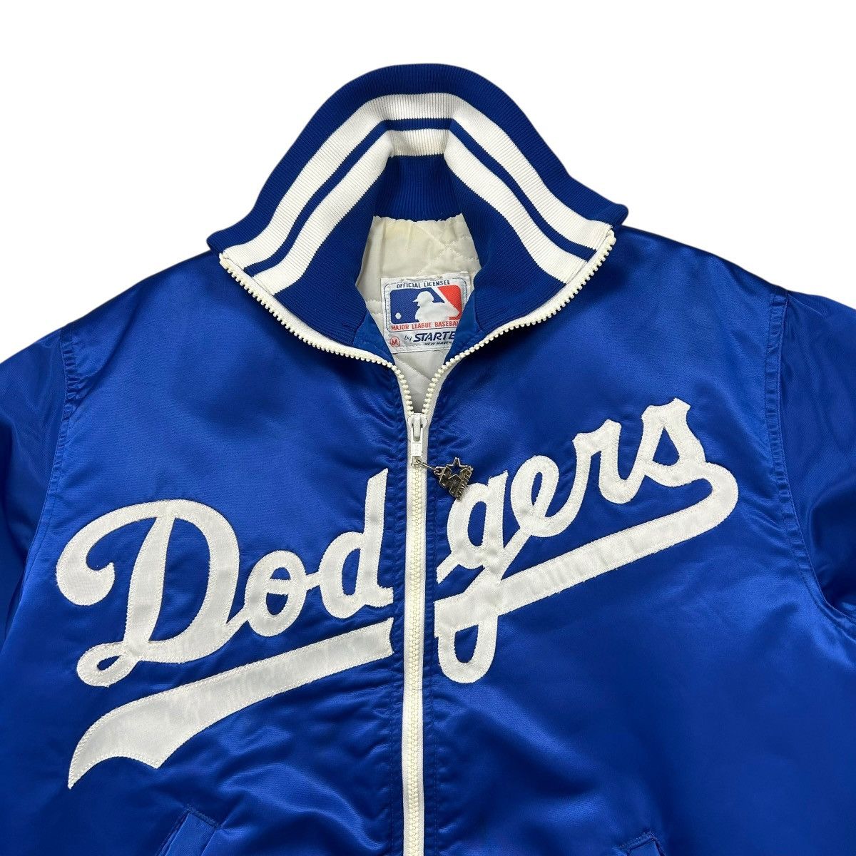 MLB VTG 90s Los Angeles Dodgers STARTER SATIN JACKET DUGOU Size US M / EU 48-50 / 2 - 2 Thumbnail