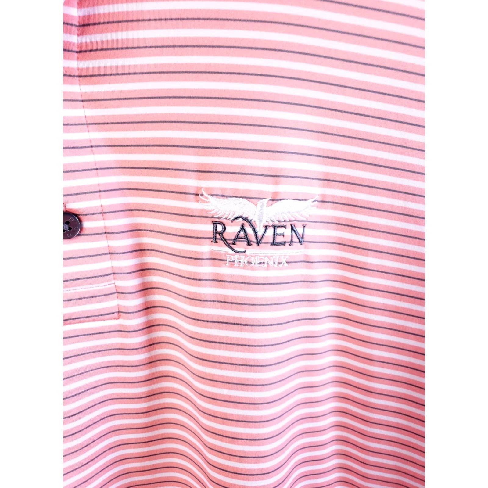 Footjoy FootJoy Mens Polo Golf Shirt Pink Stripe Short Sleeve L Regular Shirt Men Golf Pattern Floral All Over Size US L / EU 52-54 / 3 - 5 Thumbnail