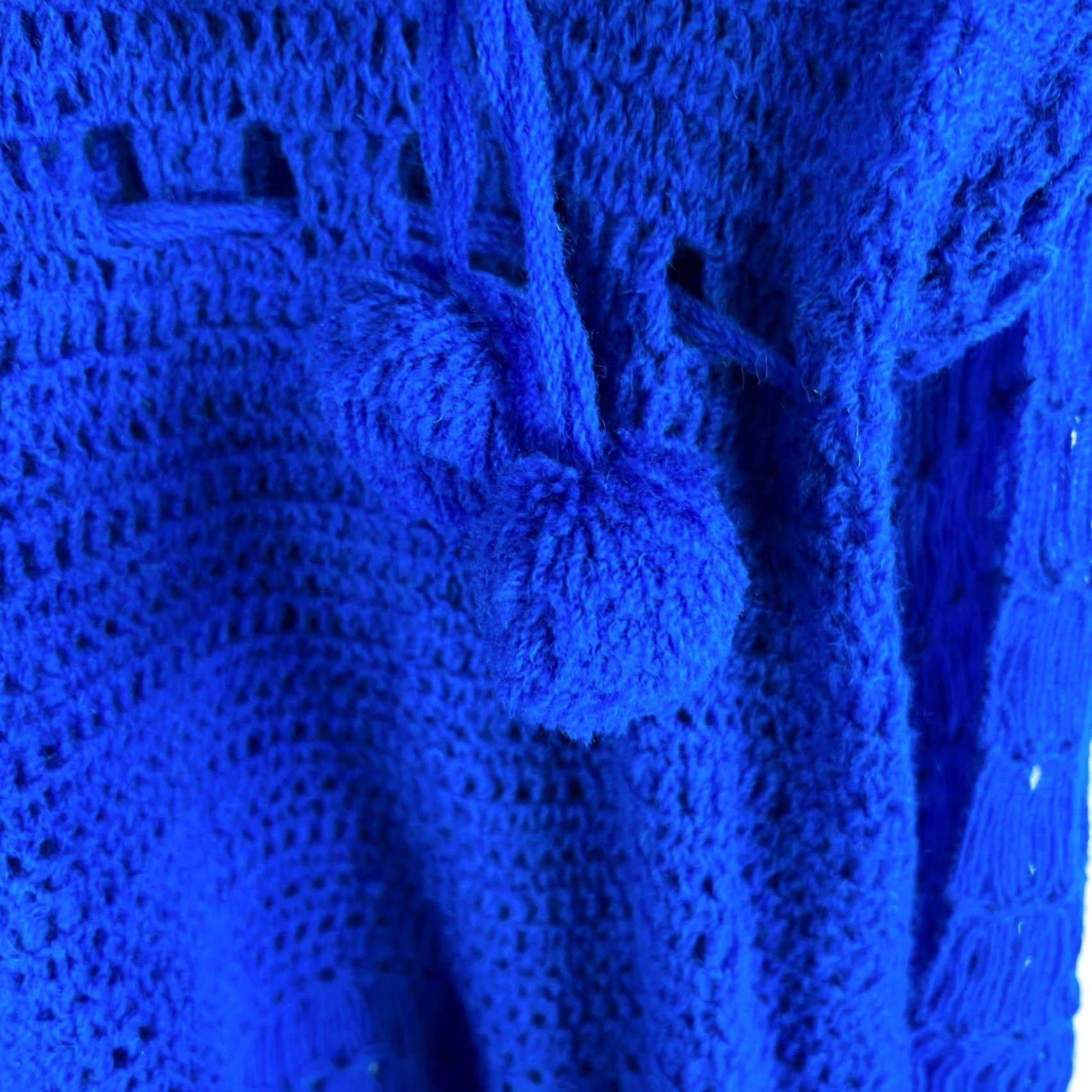 Vintage VINTAGE Flowers Dress Sleeveless Floral Blue Knit Shawl Size L Womens Size L / US 10 / IT 46 - 6 Thumbnail