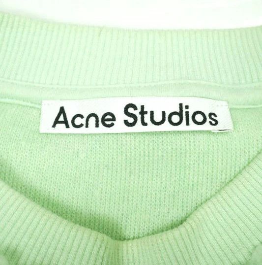 Acne Studios ACNE STUDIOS Oversized Fleece Sweatshirt Light Green XS Size US XS / EU 42 / 0 - 6 Thumbnail