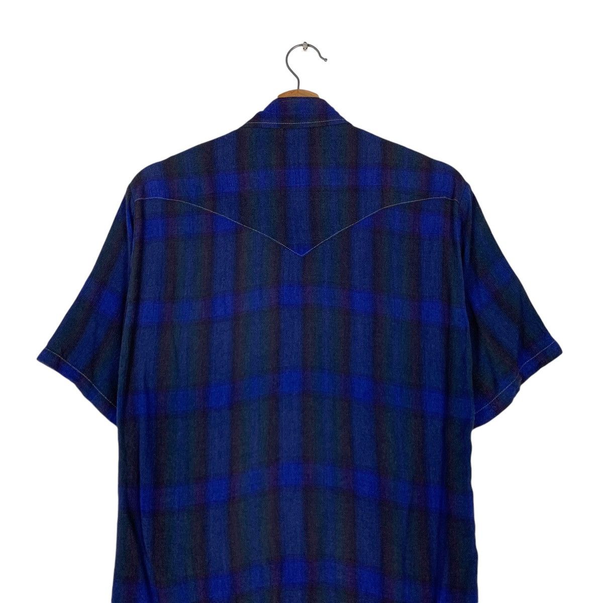 HOLLYWOOD RANCH MARKET H.R.MARKET Tartan Short Sleeve Western Shirt #1419-C64 Size US S / EU 44-46 / 1 - 8 Thumbnail