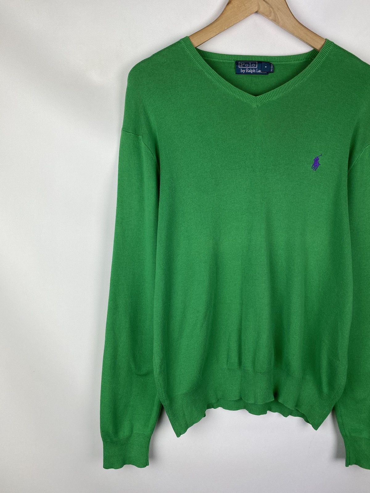 Polo Ralph Lauren Polo by Ralph Lauren vintage v-neck sweater pullover size L Size US L / EU 52-54 / 3 - 2 Thumbnail
