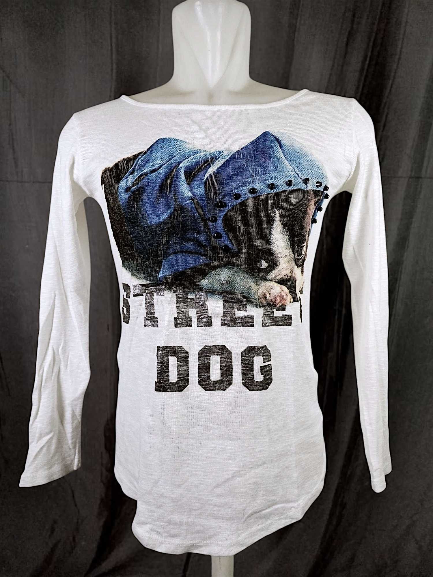 Japanese Brand MORI & STYLE Studed Street Dog Long Sleeve Tshirt Size US M / EU 48-50 / 2 - 1 Thumbnail