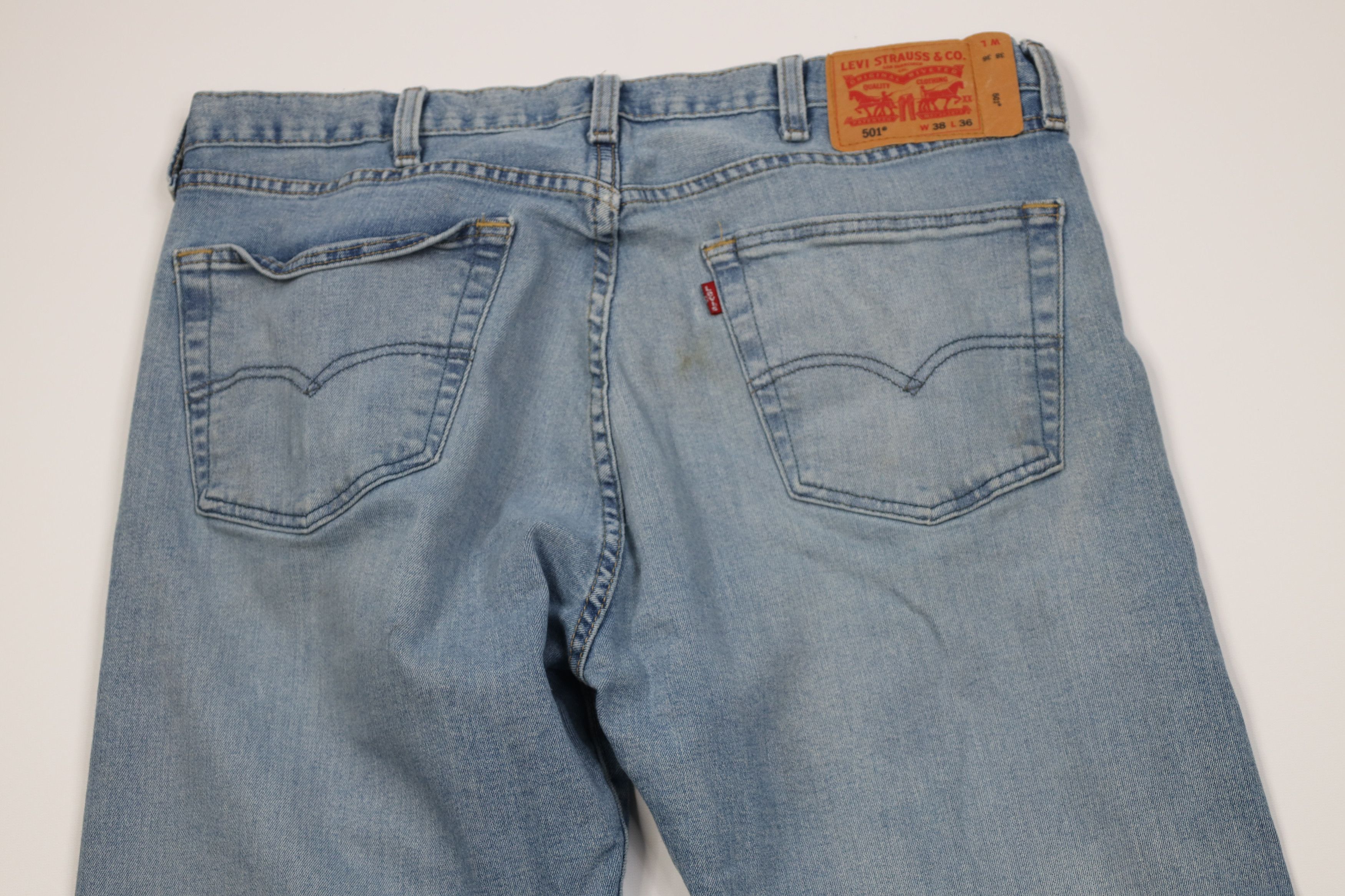 Levi's Vintage Y2K Levis 501xx Button Fly Original Fit Jeans Blue Size US 38 / EU 54 - 11 Thumbnail