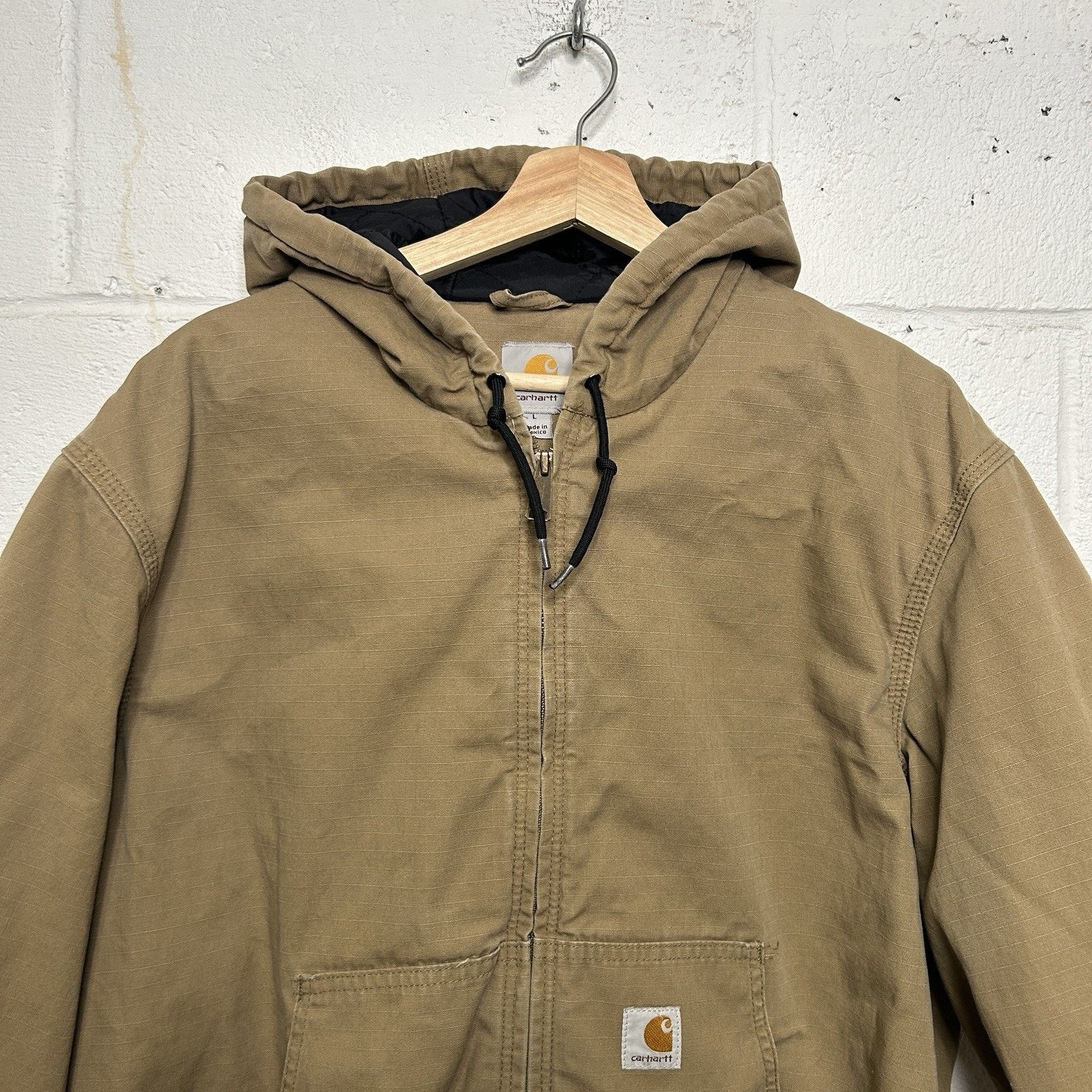 Carhartt Vintage Carhartt Quilted Ripstop Active Jacket “Dark Khaki” Size L / US 10 / IT 46 - 3 Thumbnail