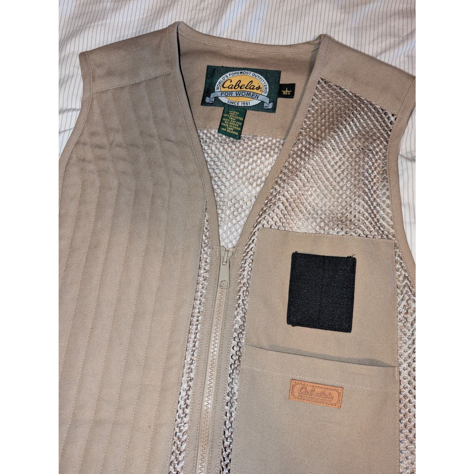 Cabelas Cabela's Women's Hunting Shooting Canvas Mesh Vest Large Size L / US 10 / IT 46 - 2 Thumbnail