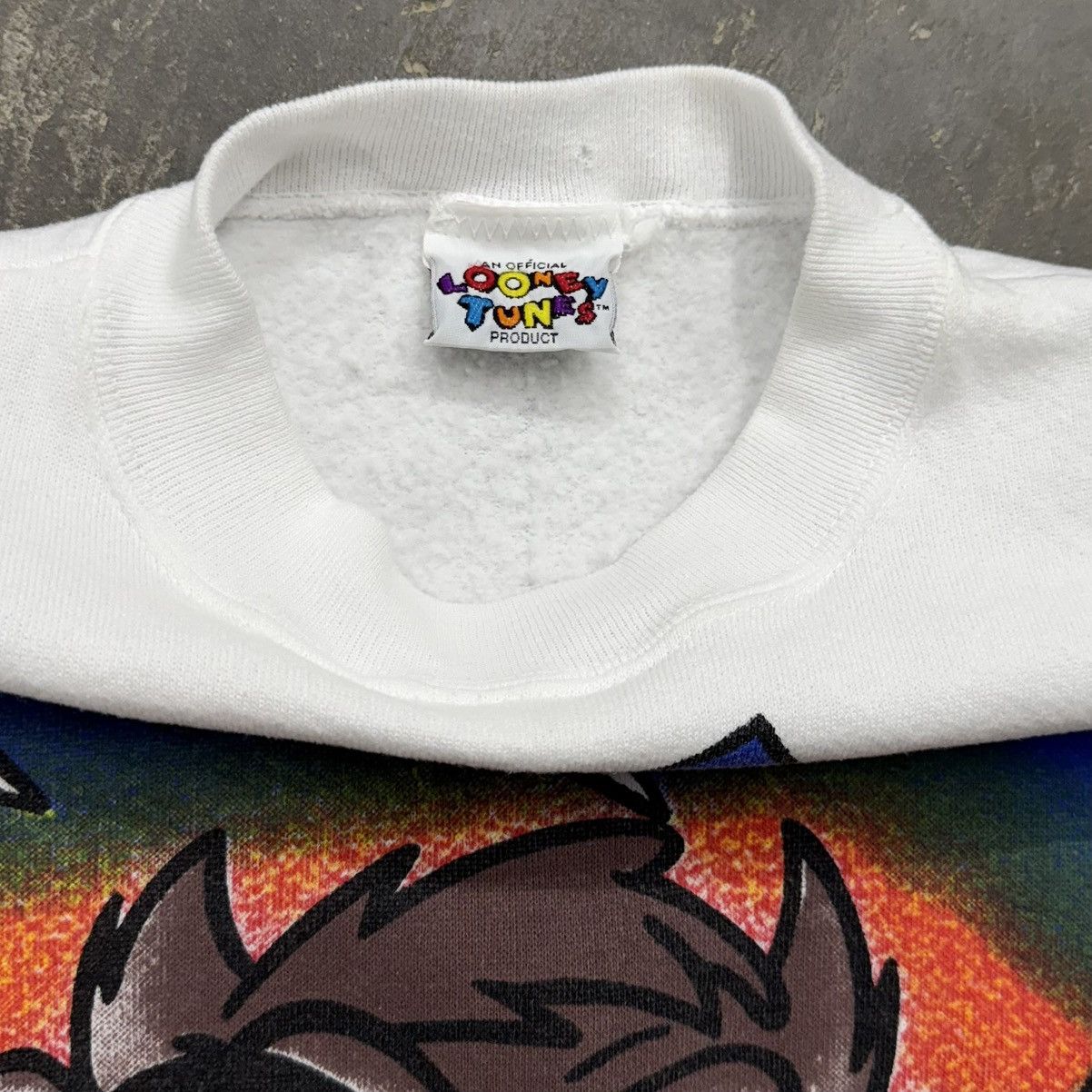 Warner Bros 90s Freeze Taz Looney Tunes Sweatshirt USA Large Size US L / EU 52-54 / 3 - 5 Thumbnail