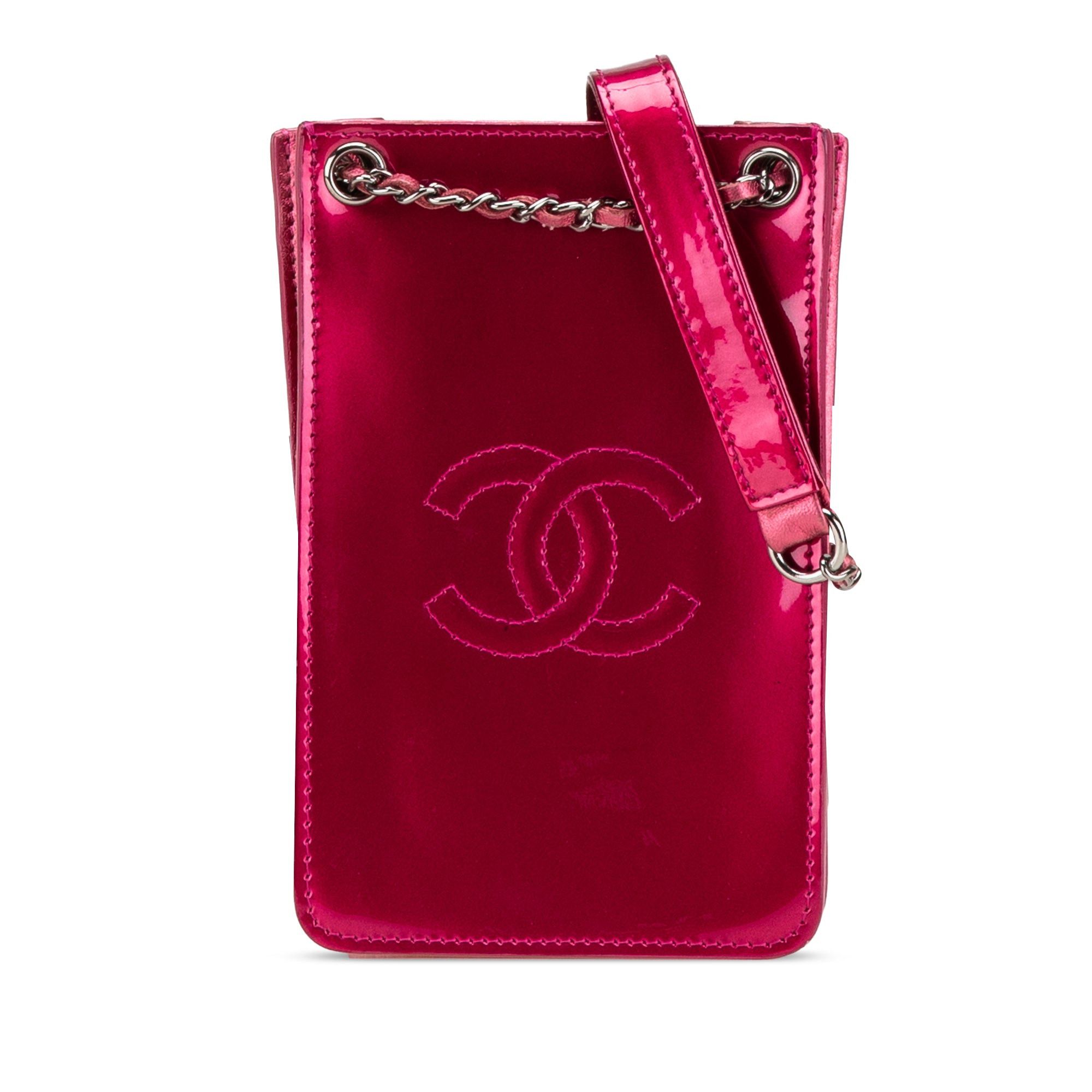 Chanel CC Patent Phone Holder Crossbody Size ONE SIZE - 1 Thumbnail