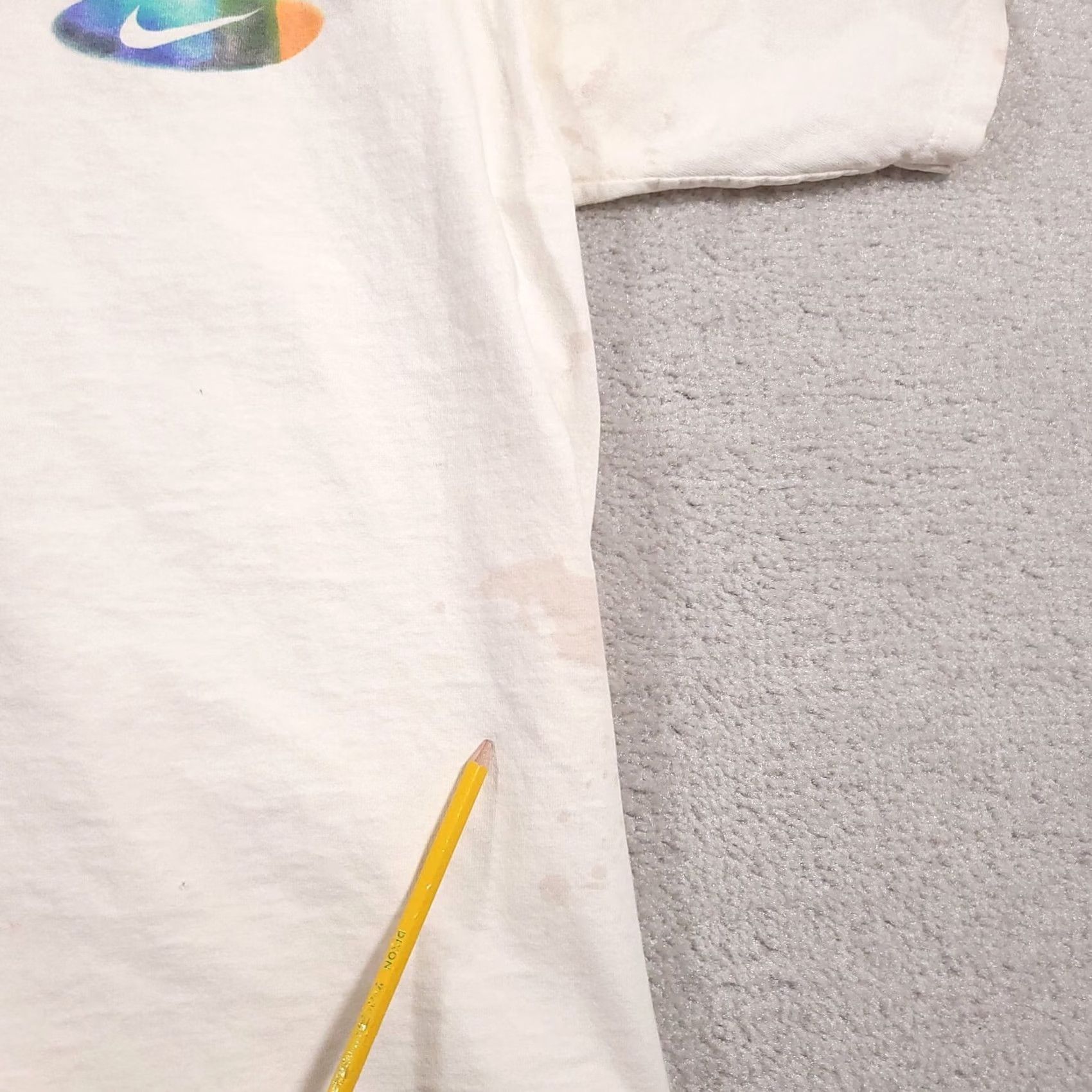 Nike VINTAGE Nike Soar Double-Sided T Shirt Mens M V-Neck USA Made Grunge Streetwear 90s Swoosh White Short Sleeve Shirt Mens Size US M / EU 48-50 / 2 - 4 Thumbnail