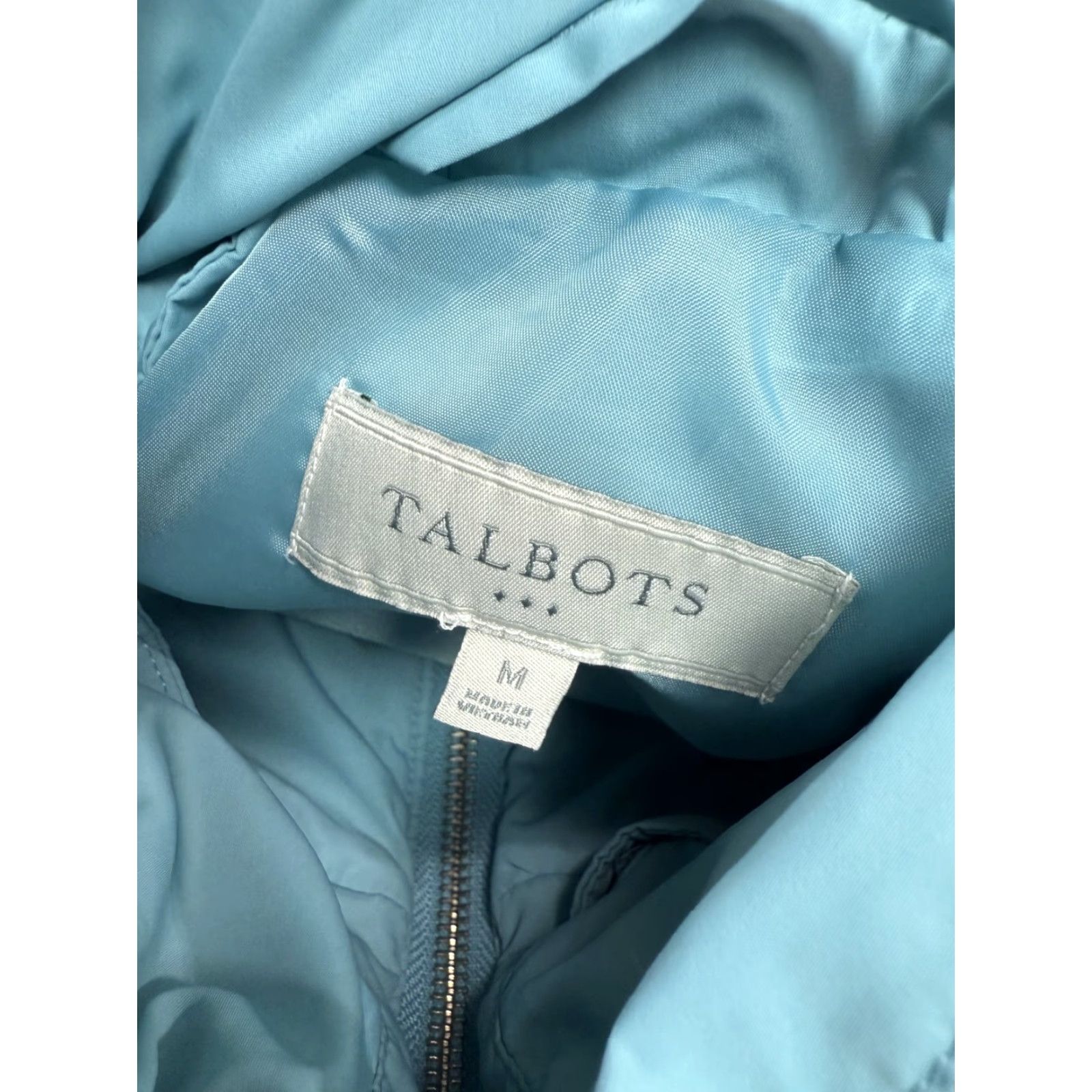 Talbots Talbots Women's Blue Quilted Insulated Vest Outdoor Full Zip Sleeveless Sz M Stepped Sleeveless Quilted Vest Insulated Blue Size M / US 6-8 / IT 42-44 - 6 Thumbnail