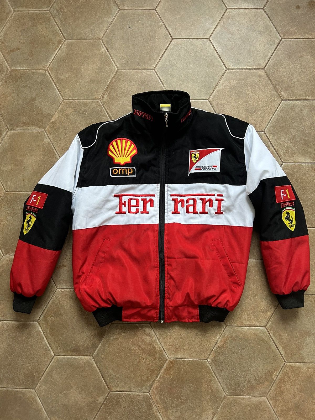 Ferrari × Formula 1 × Racing VINTAGE FERRARI F1 JACKET BIG LOGO ...
