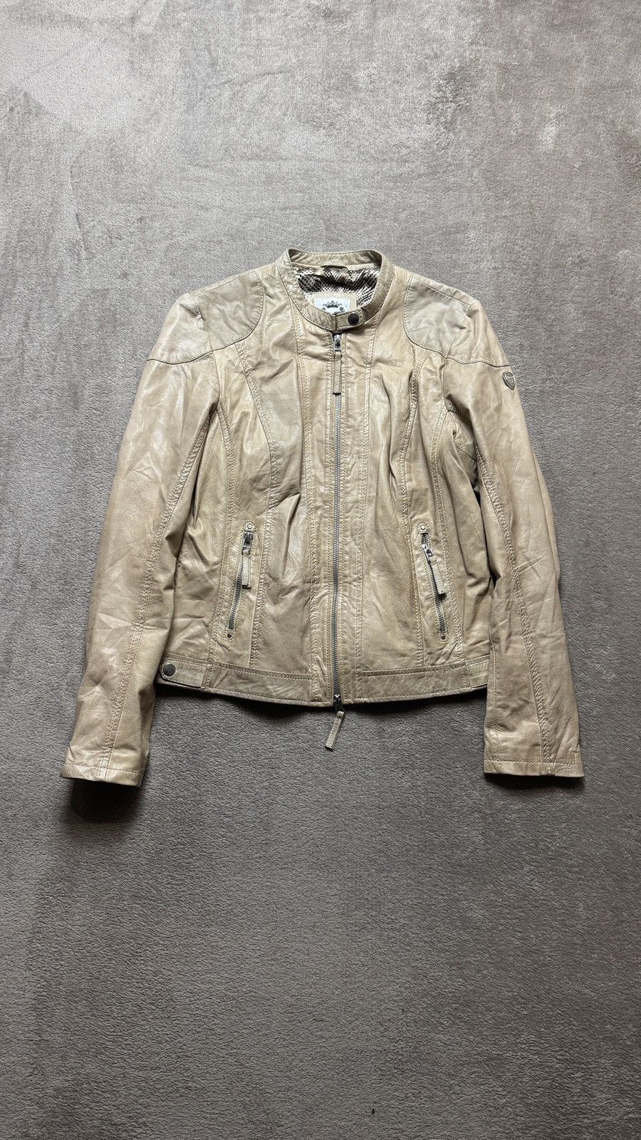 Genuine Leather Vintage Y2K Moto leather jacket Gucci Belstaff LGB style Size L / US 10 / IT 46 - 1 Thumbnail