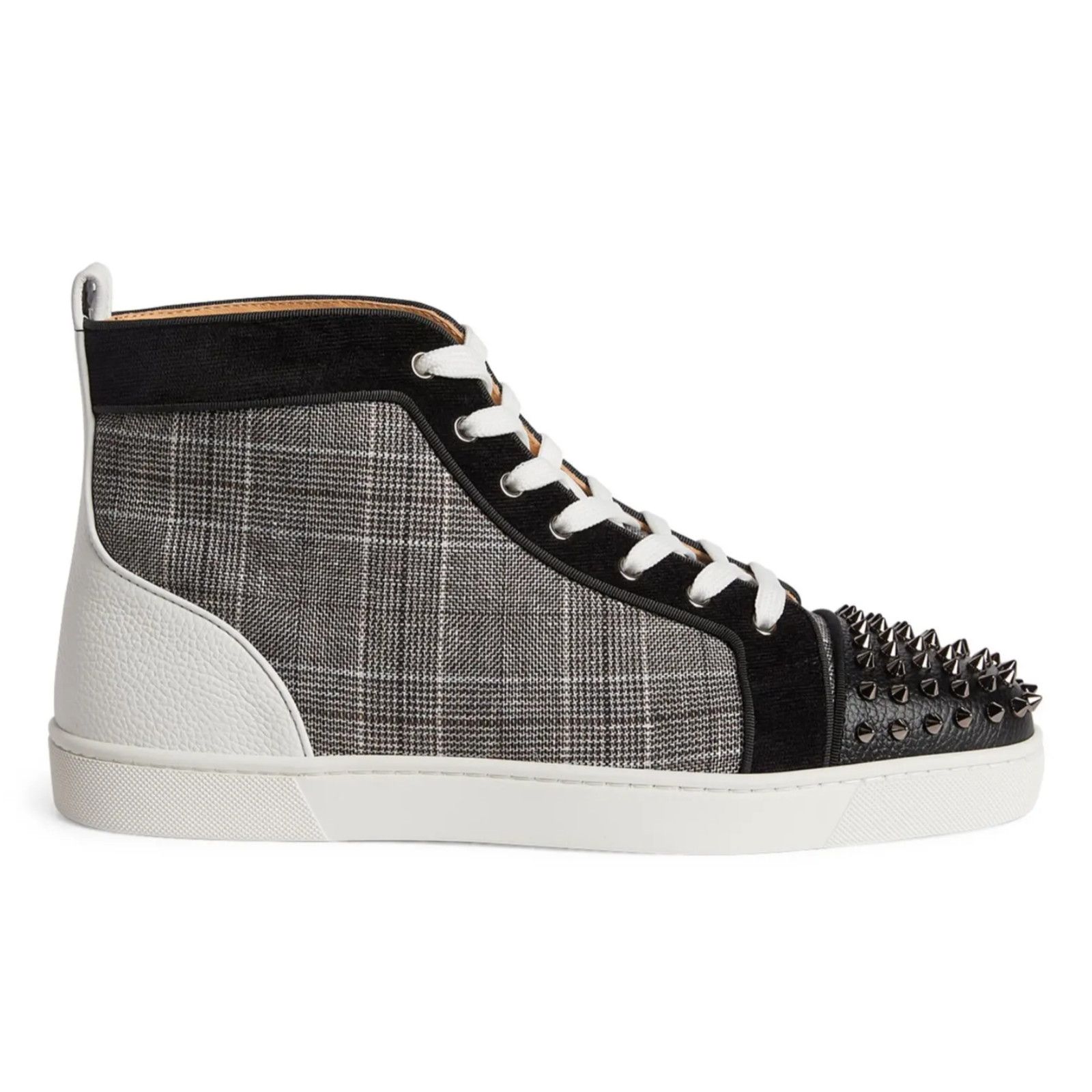 Christian Louboutin Christian Louboutin Mens Lou Spikes Orlato Flat Grey Size US 9 / EU 42 - 1 Thumbnail