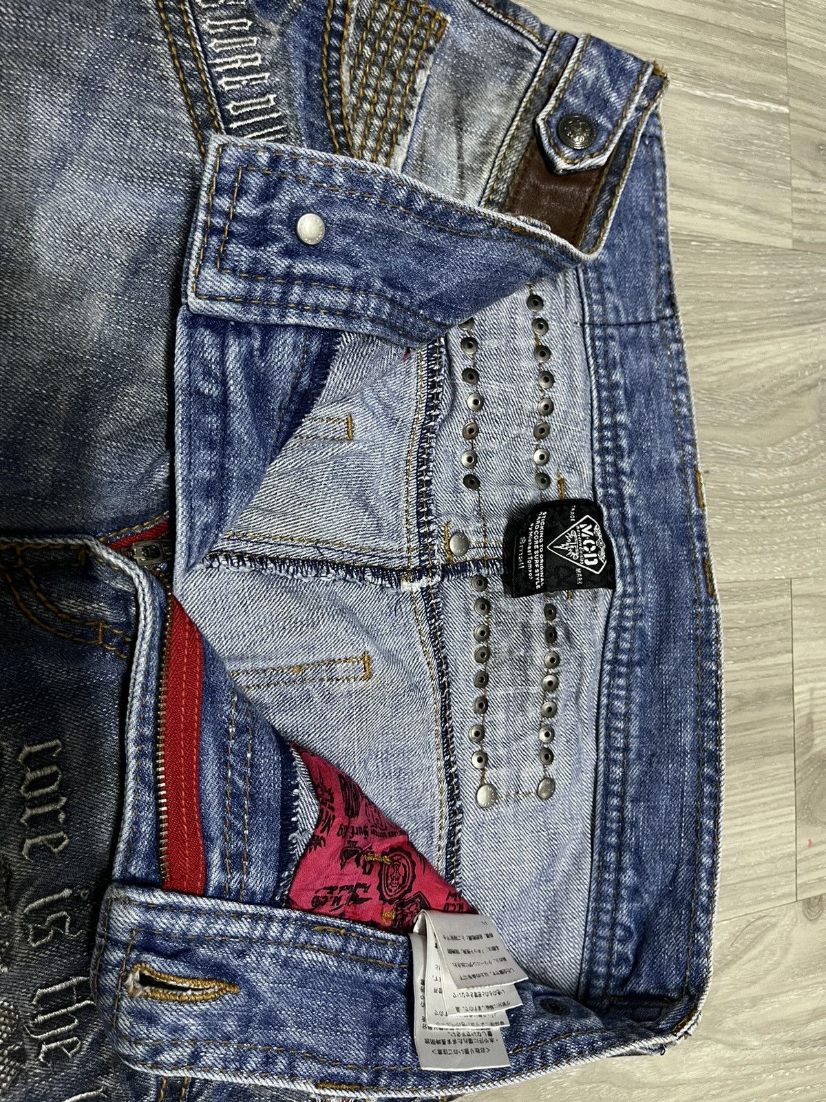 Designer × Japanese Brand MCD More Core Division - Japanese Jeans Wax Look Honeycomb Size US 30 / EU 46 - 5 Thumbnail