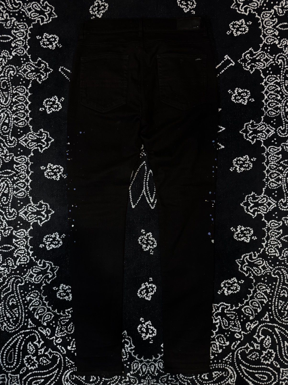 Amiri AMIRI CRYSTAL PAINT SPLATTERED JEANS Size US 34 / EU 50 - 8 Thumbnail