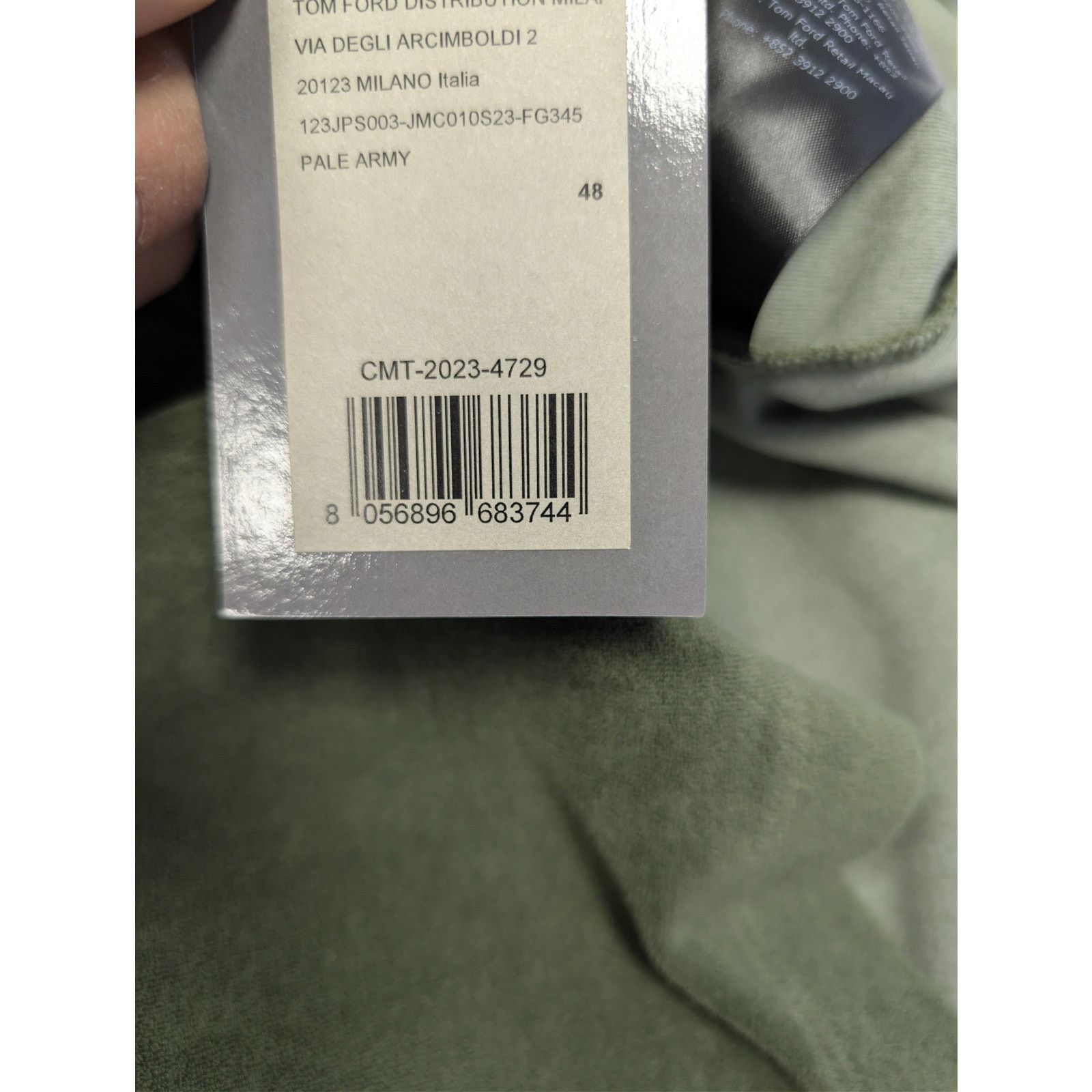 Tom Ford o1rshd1 CC20 cotton-blend terry polo shirt in olive green Size US S / EU 44-46 / 1 - 21 Thumbnail